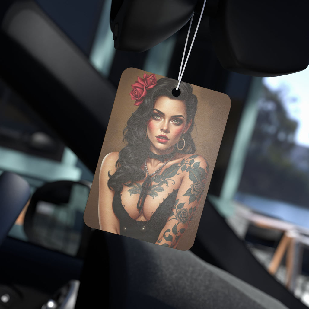 Vintage Tattoo Lady Car Air Freshener