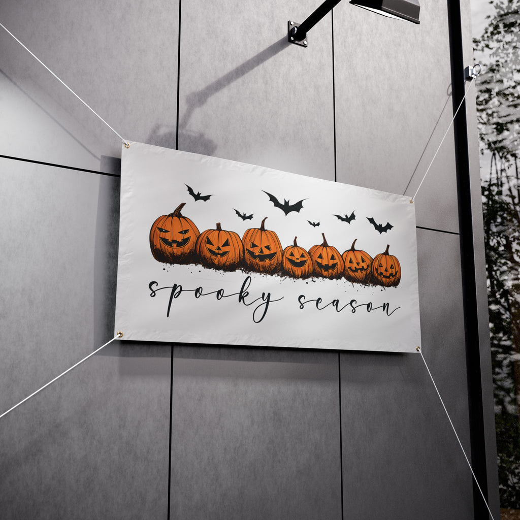 Spooky Season Vinyl Banner