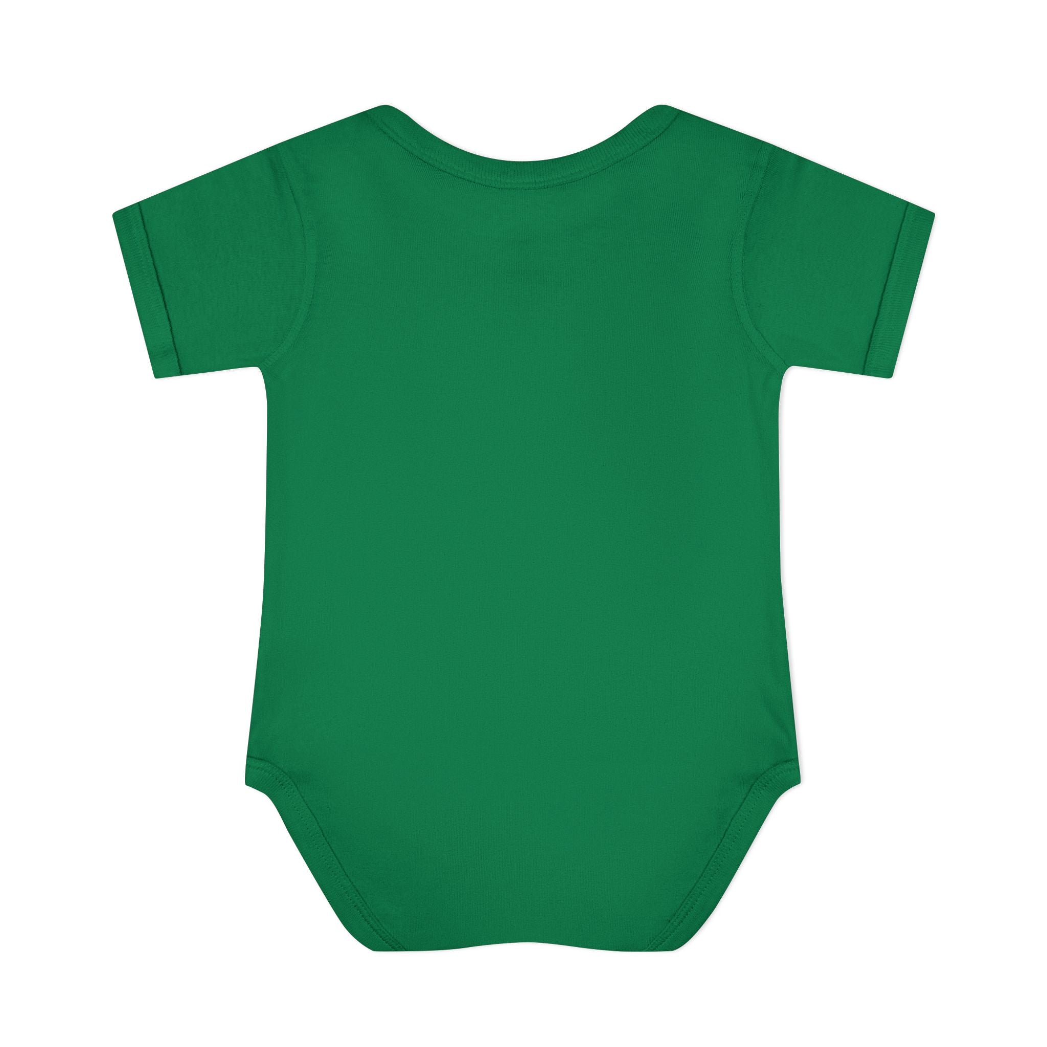 Baby Bodysuit — Personalized Christmas Dino with Santa Hat