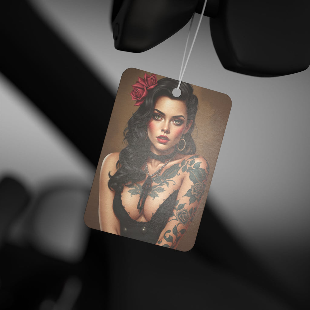 Vintage Tattoo Lady Car Air Freshener