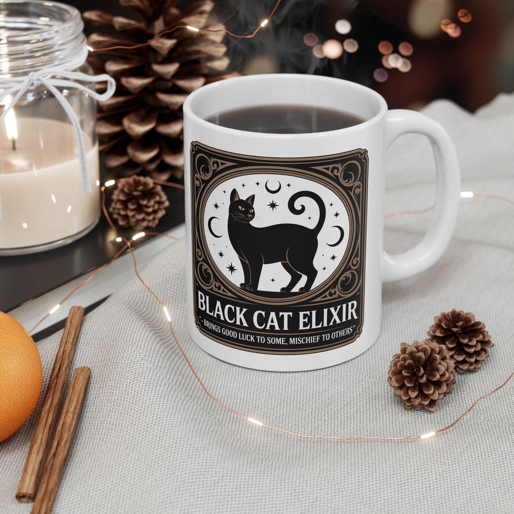 Black Cat Elixir Coffee Mug