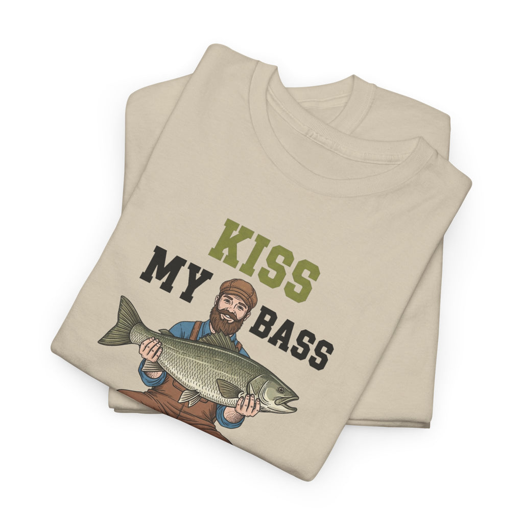 Kiss My Bass Fishing Humor T-shirt