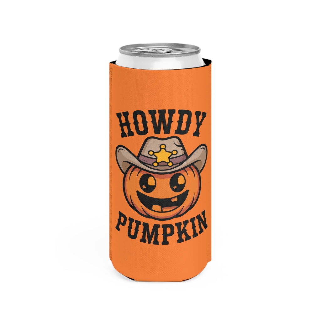 Howdy Pumpkin Slim Can Cooler