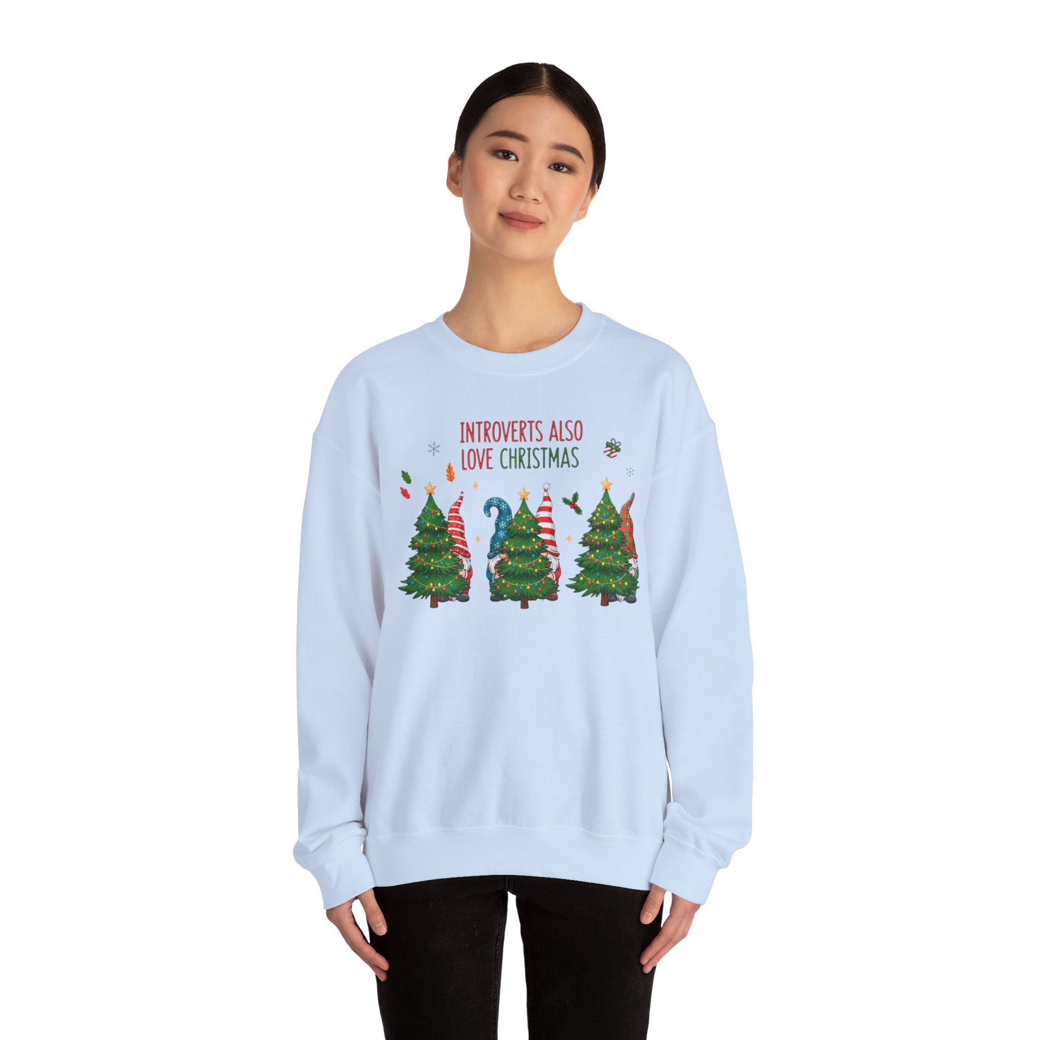 Introverts Also Love Christmas Sweatshirt