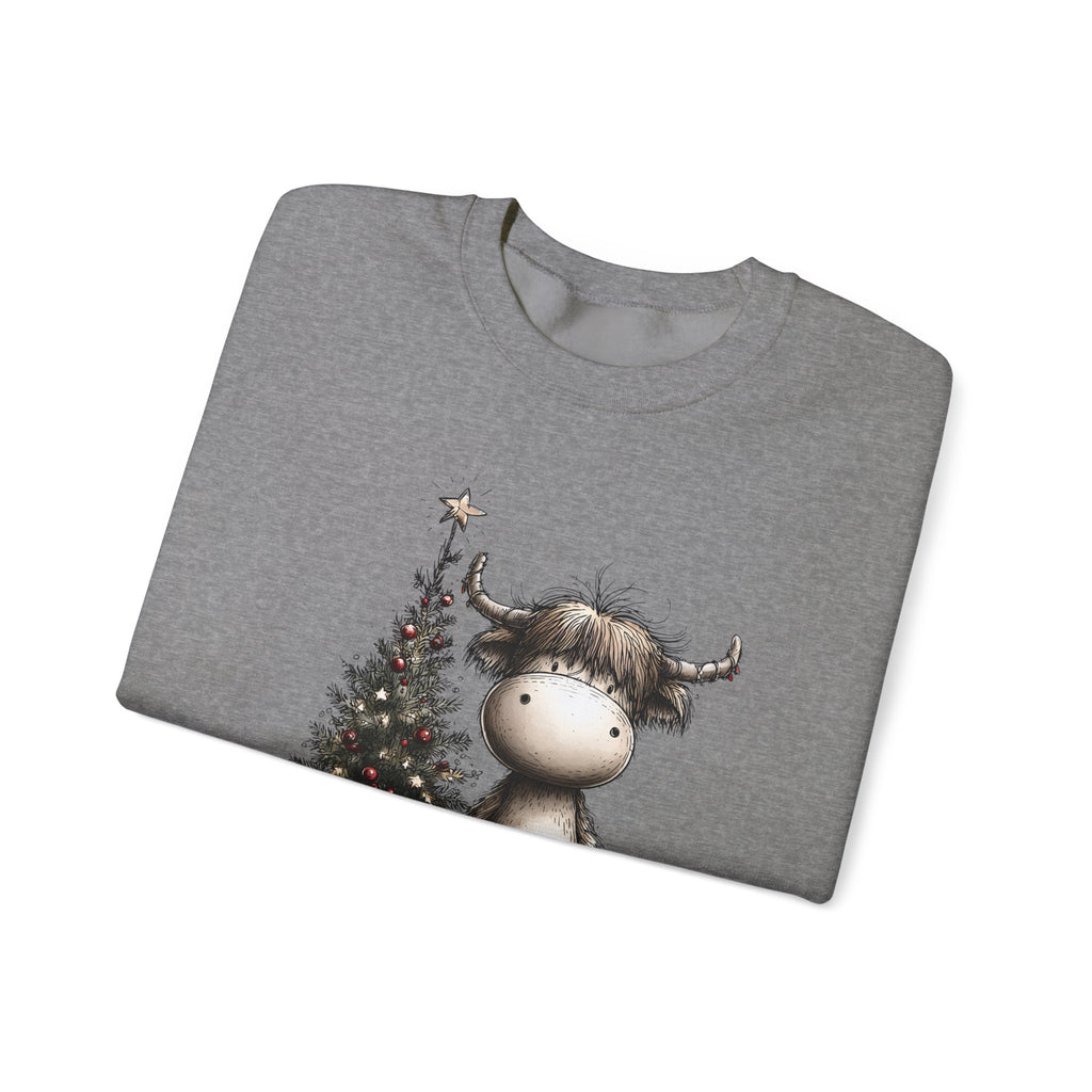 Christmas Moose Crewneck Sweatshirt