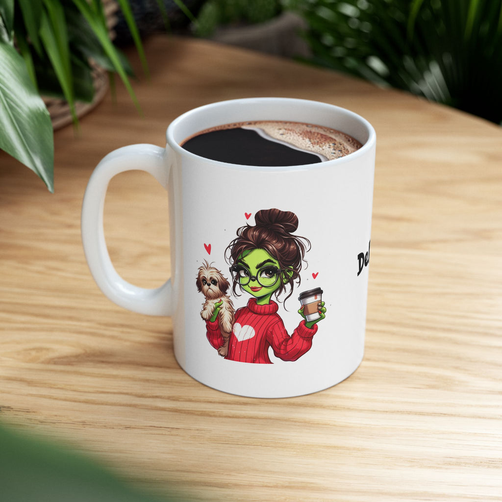 Personalized Grinch Girl Ceramic Mug