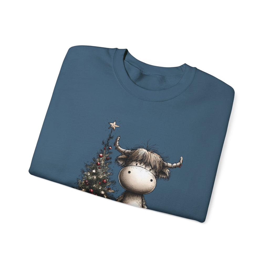 Christmas Moose Crewneck Sweatshirt