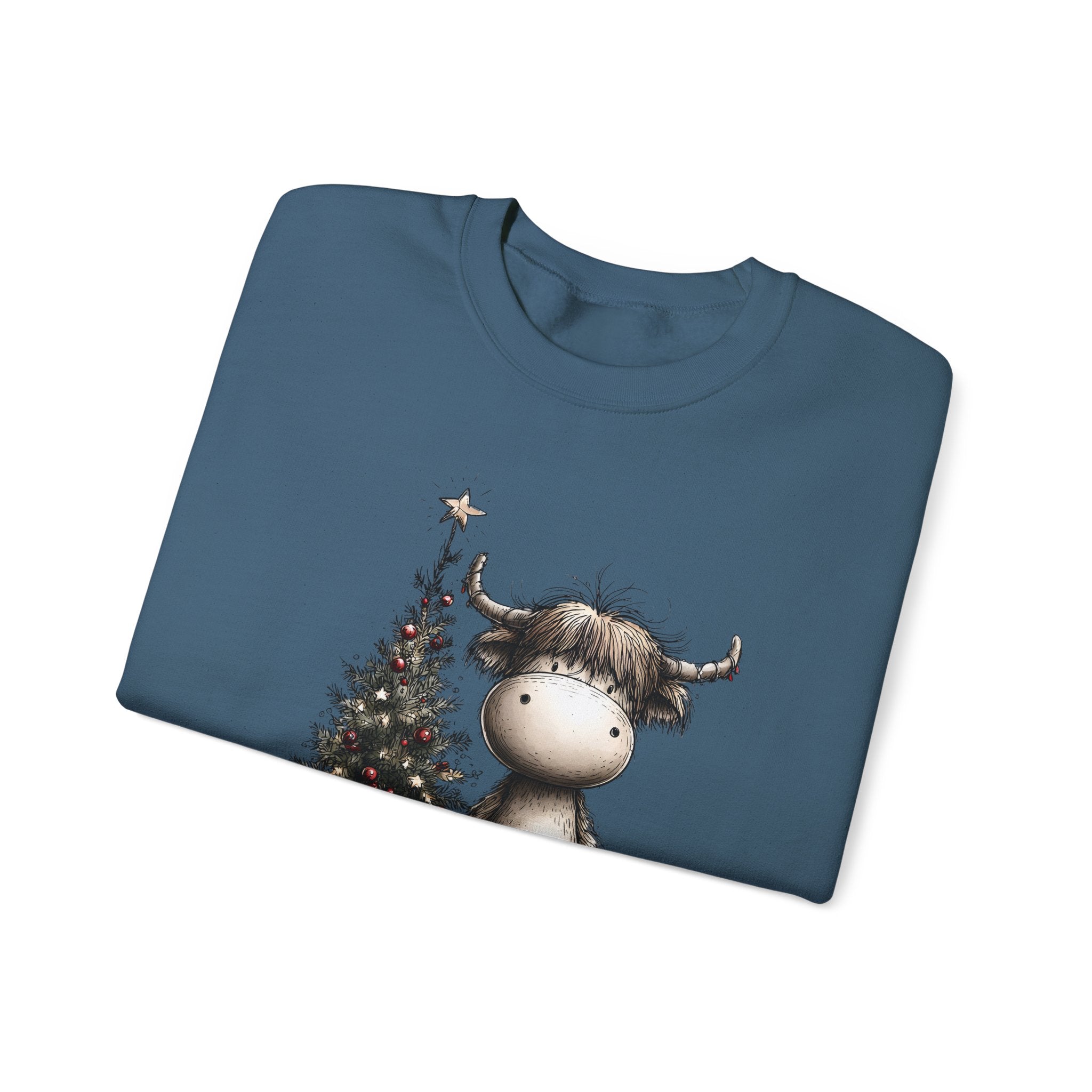 Christmas Moose Crewneck Sweatshirt