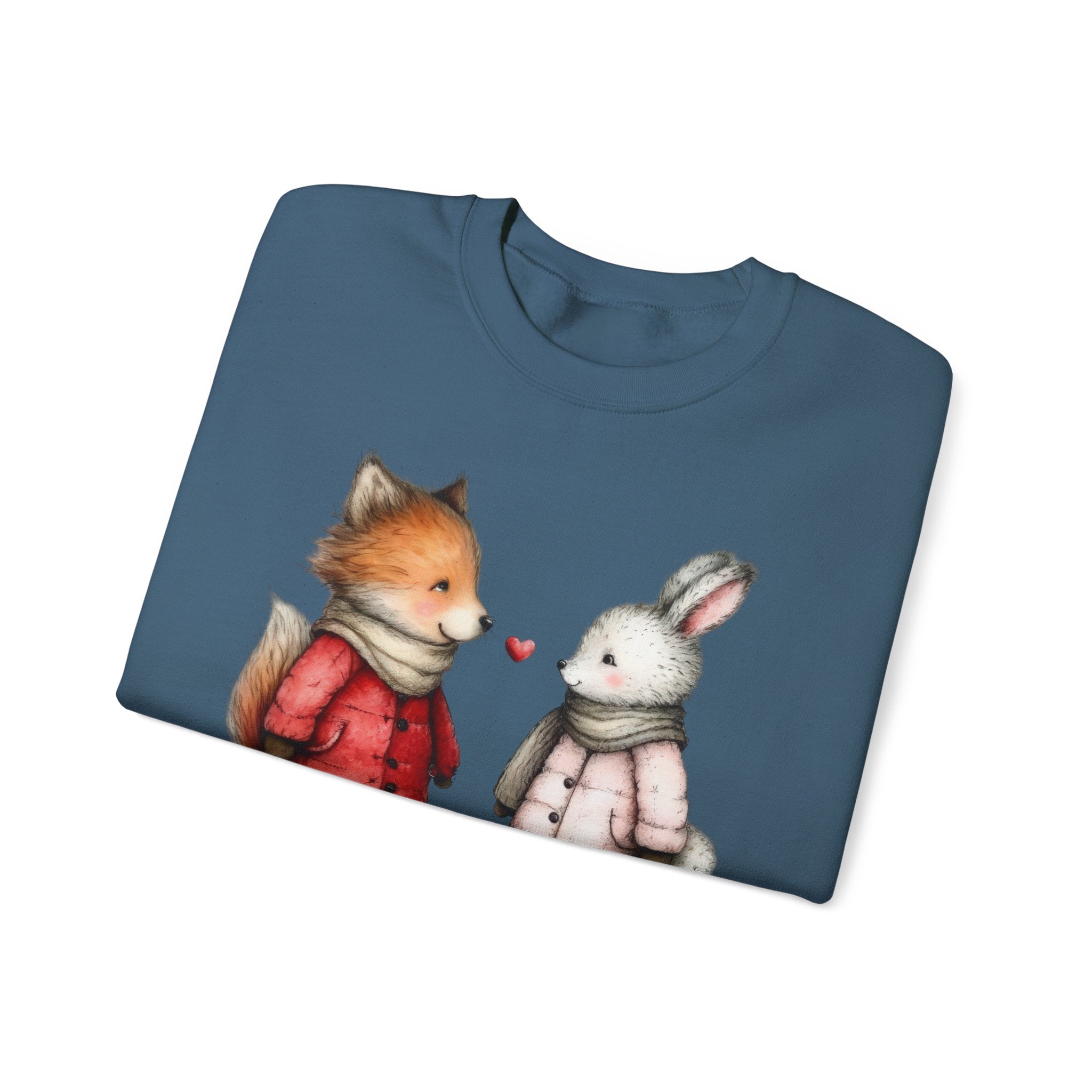 Cute Fox & Bunny Personalized Crewneck
