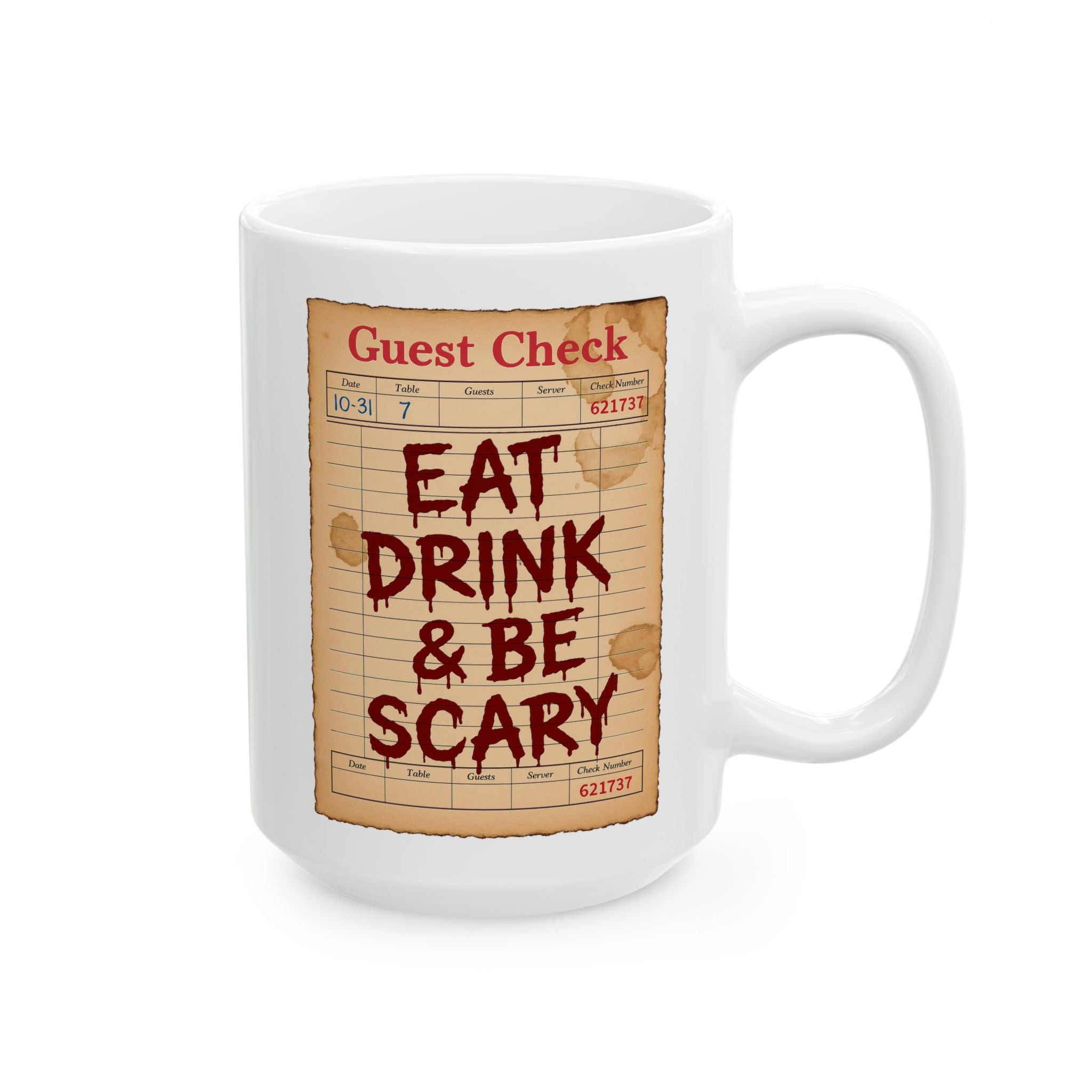Eat Drink & Be Scary Ceramic Mug