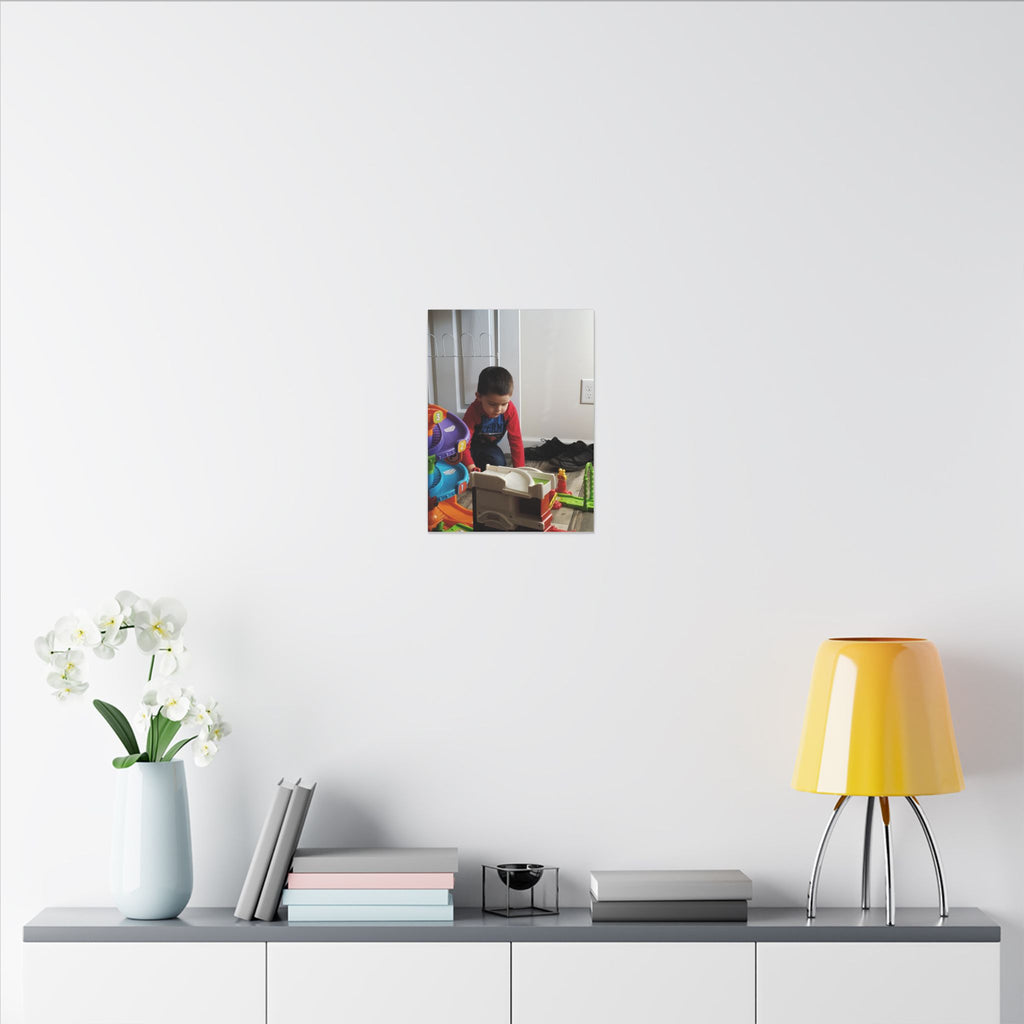 Personalized Matte Stretched Canvas Print — Playroom Photo Wall Art
