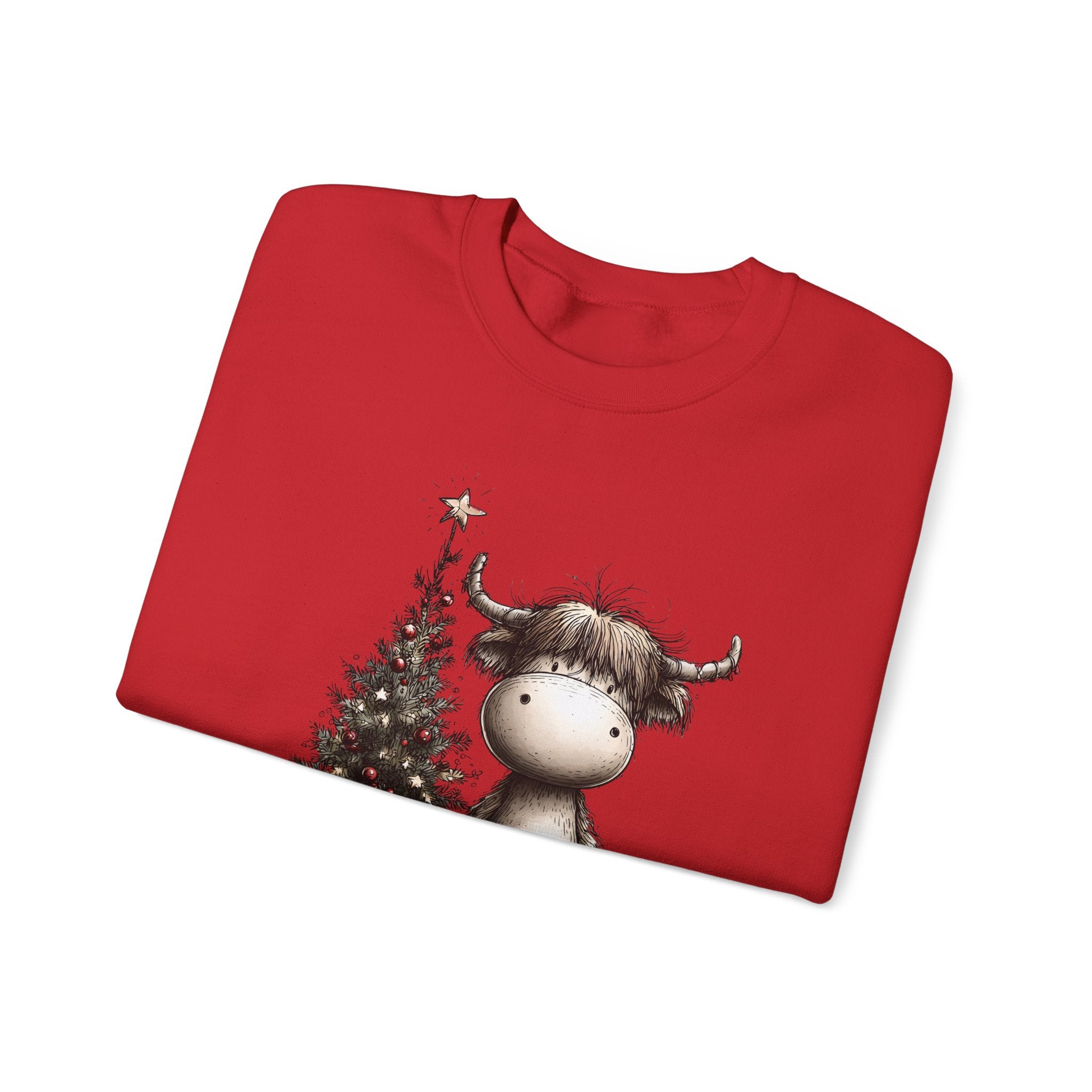 Christmas Moose Crewneck Sweatshirt