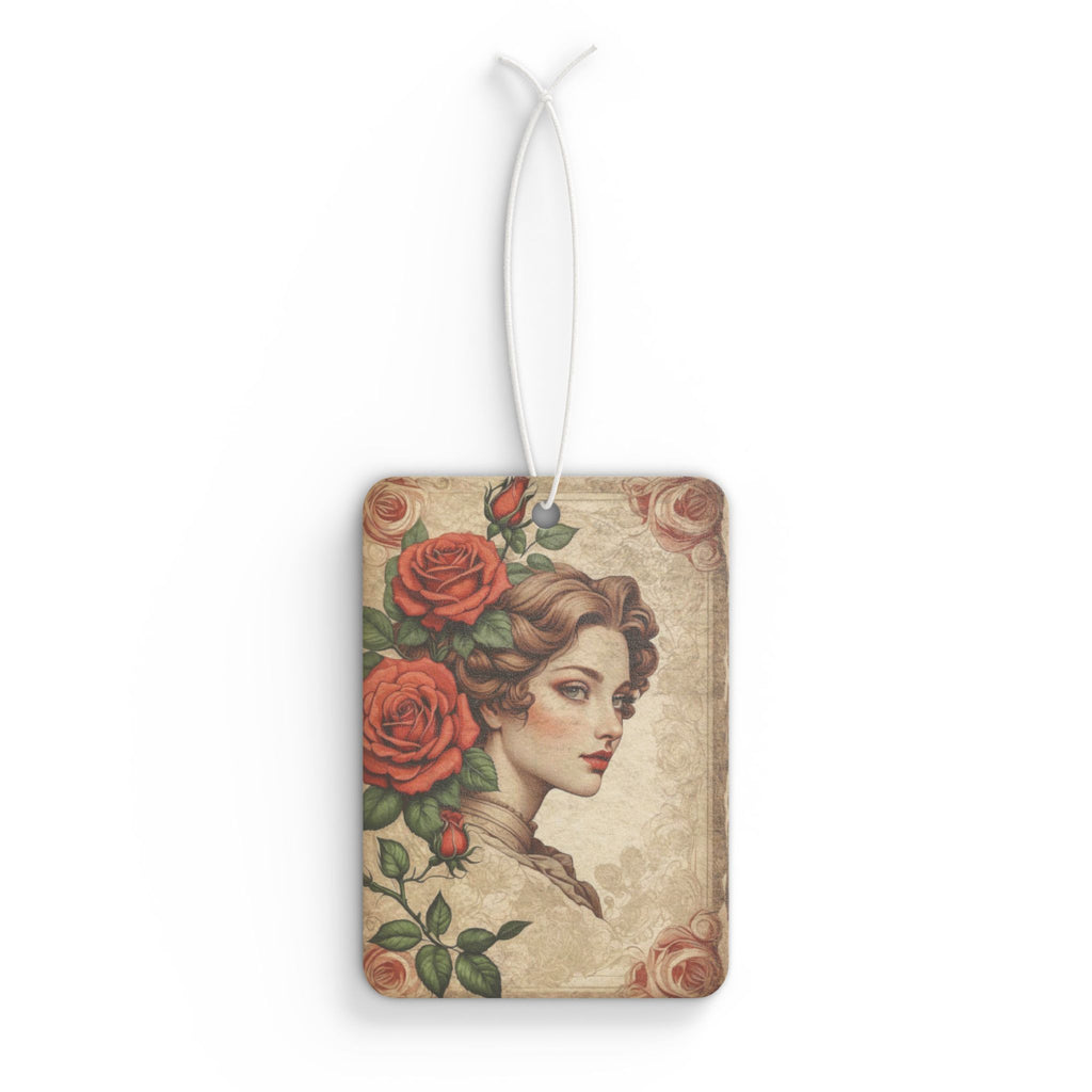 Vintage Lady Floral Car Air Freshener