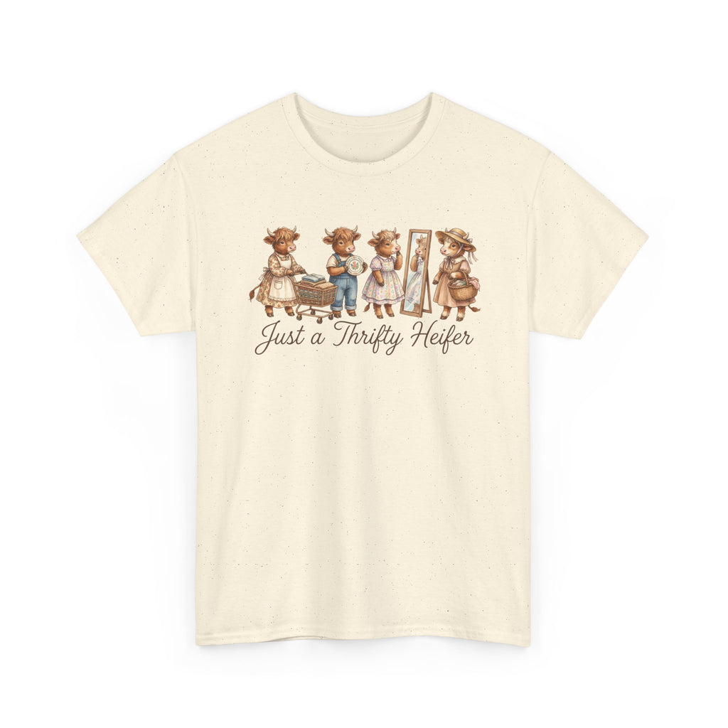 Just a Thrifty Heifer Cute Cow Graphic Tee