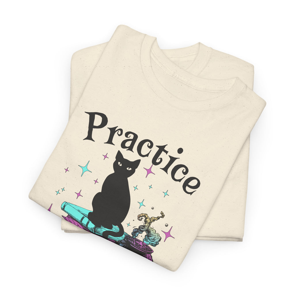 Practice Safe Hex Witchy Cat T-Shirt