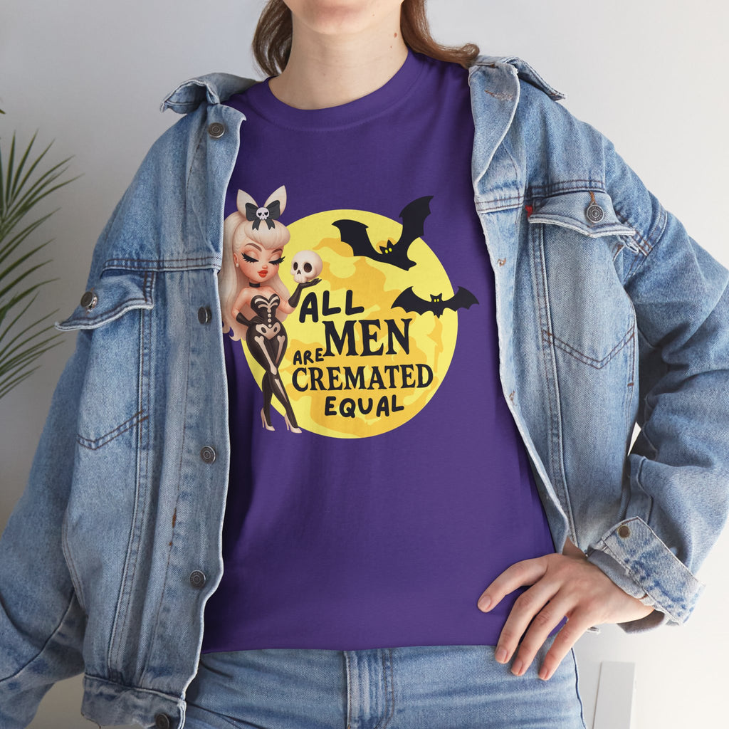 All Men Are Cremated Equal Spooky Humor T-shirt