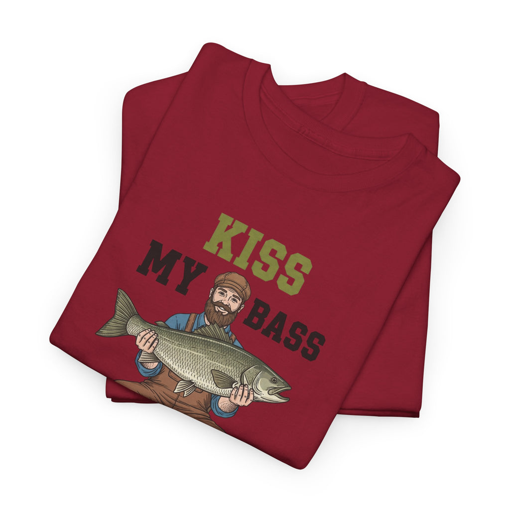 Kiss My Bass Fishing Humor T-shirt