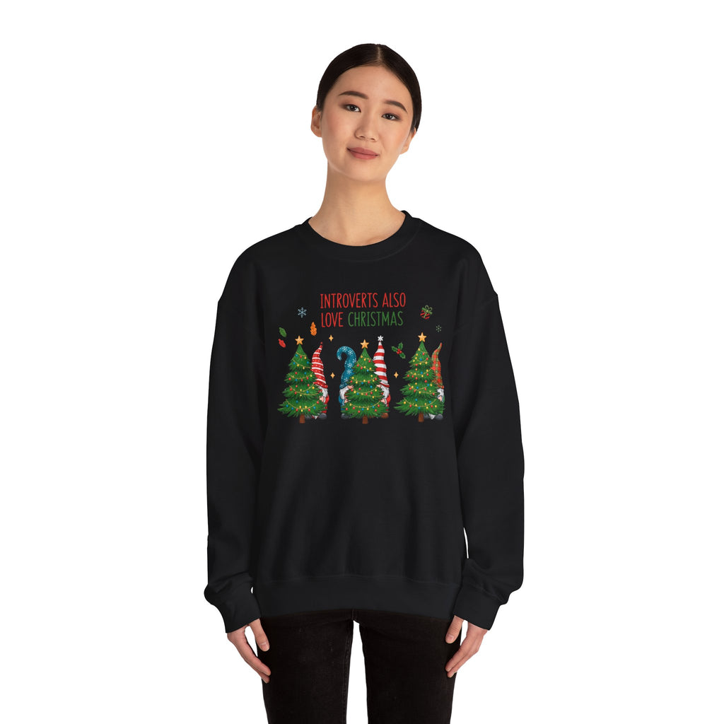 Introverts Also Love Christmas Sweatshirt