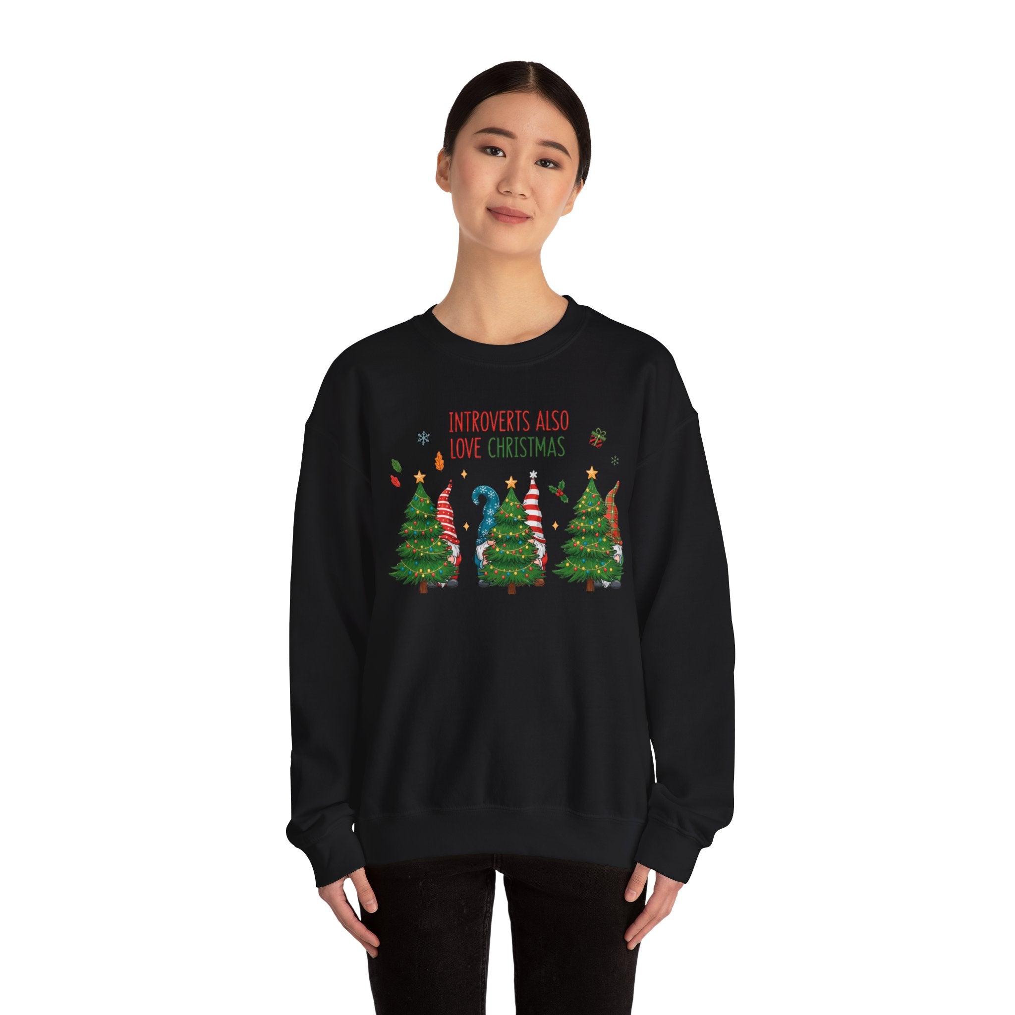 Introverts Also Love Christmas Sweatshirt