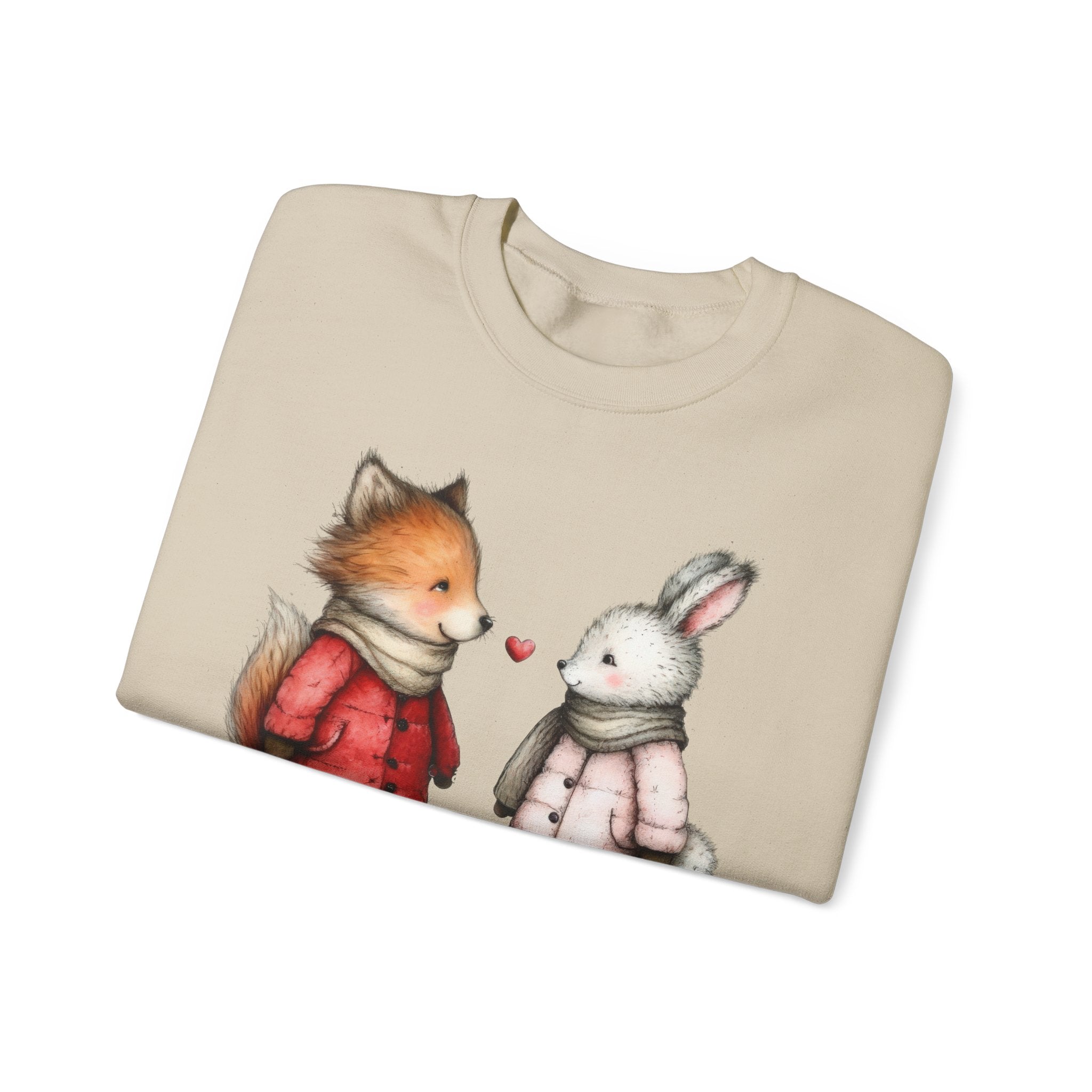 Cute Fox & Bunny Personalized Crewneck