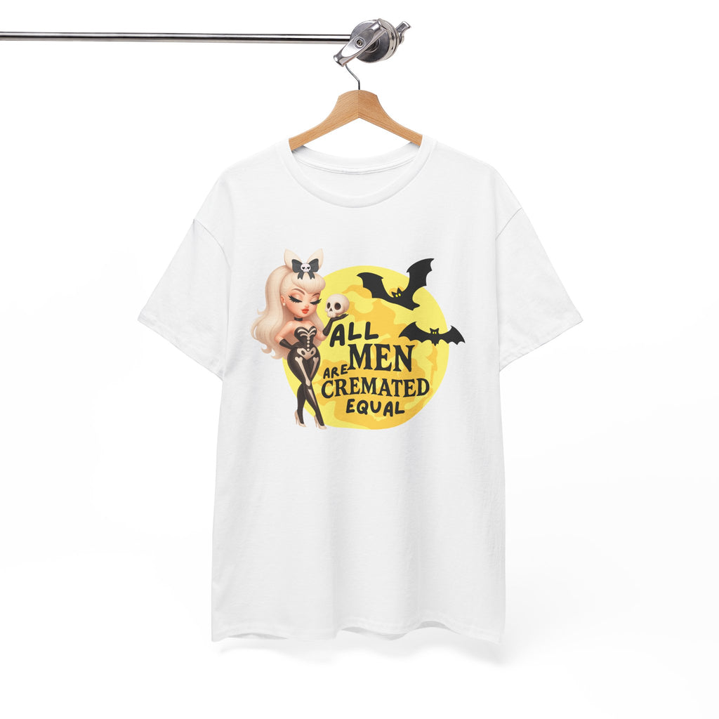 All Men Are Cremated Equal Spooky Humor T-shirt