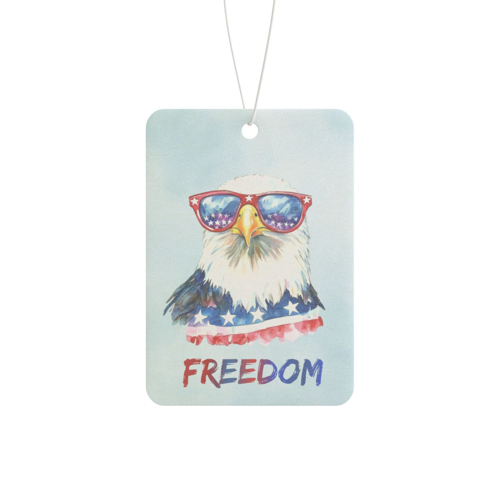 Patriotic Eagle Car Air Freshener – 'Freedom' Sunglasses Design