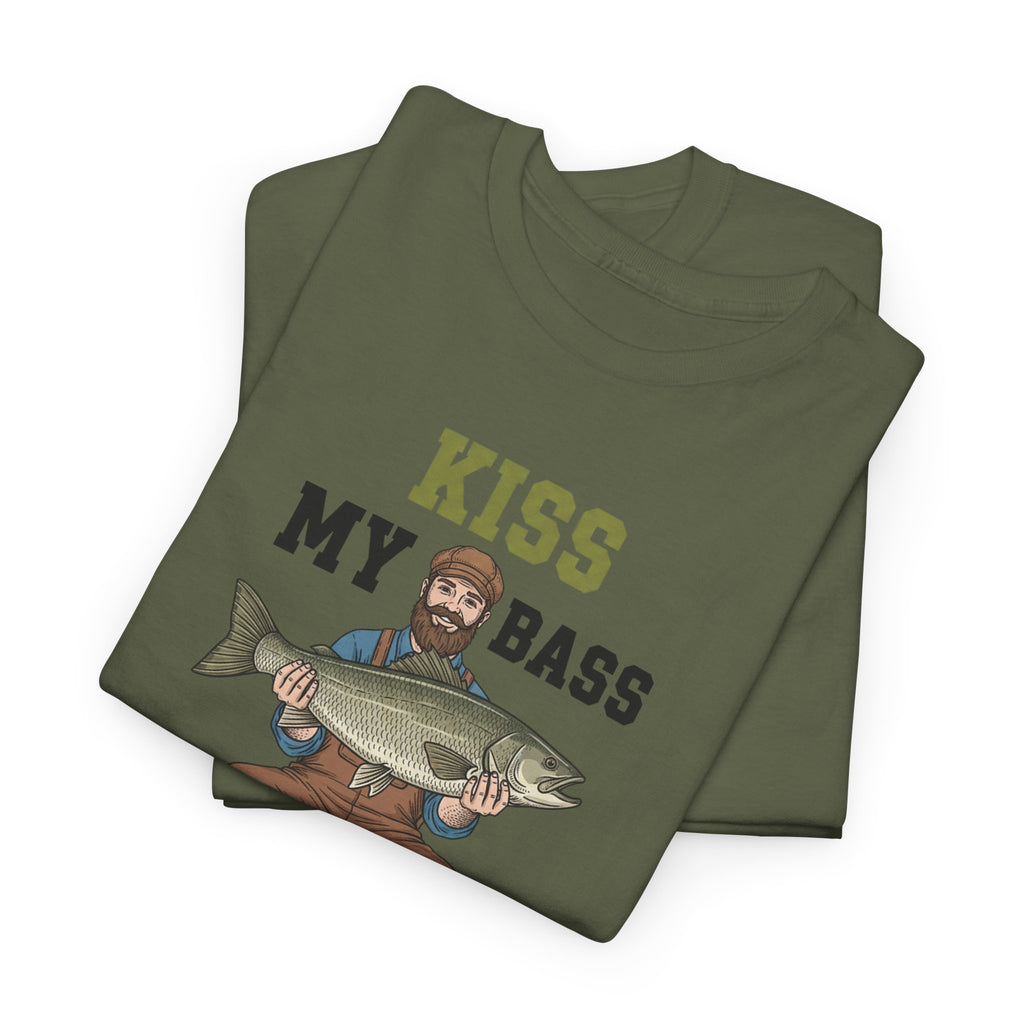 Kiss My Bass Fishing Humor T-shirt