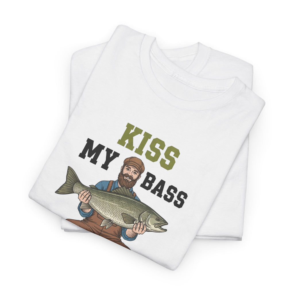 Kiss My Bass Fishing Humor T-shirt