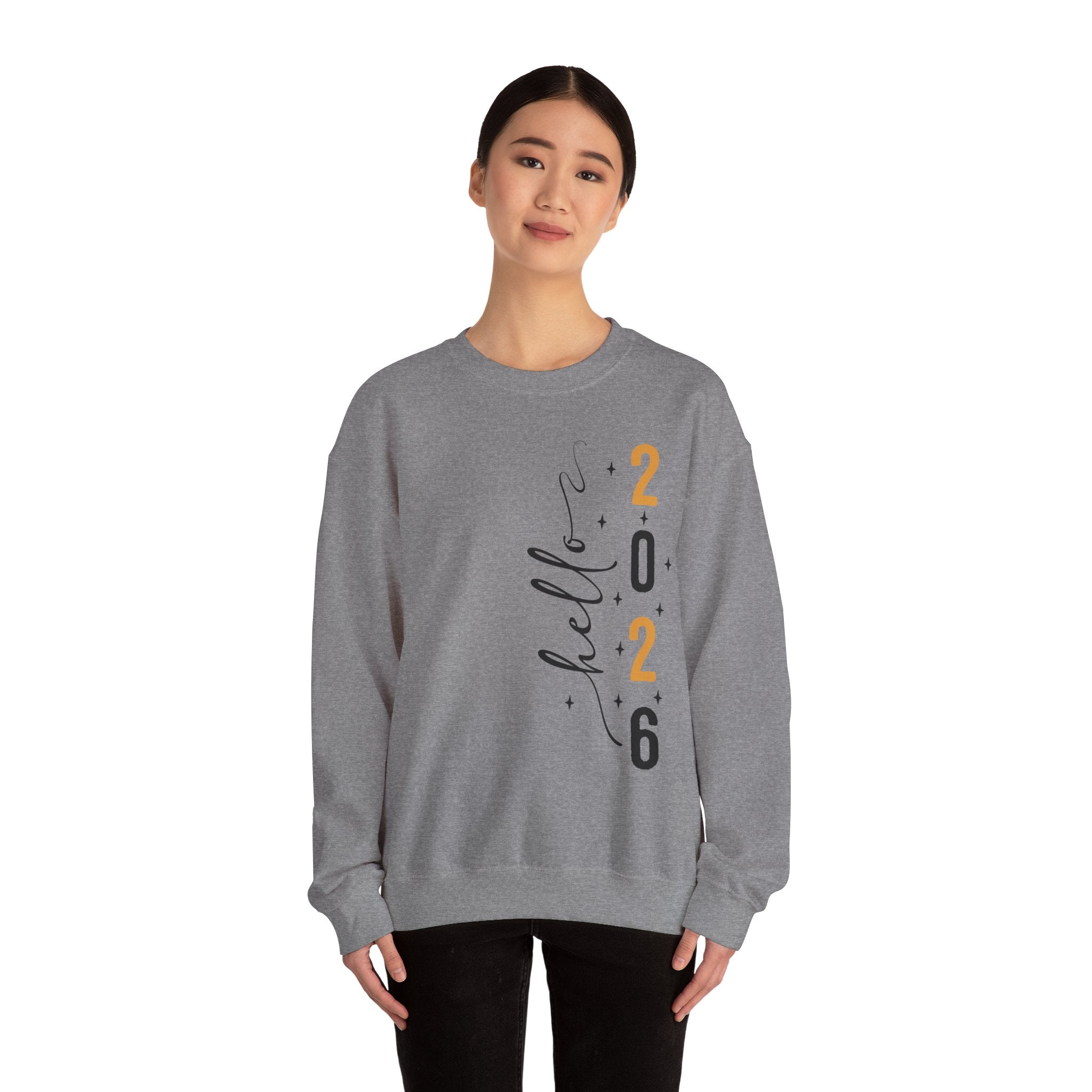 2026 New Year Graphic Pullover Sweatshirt