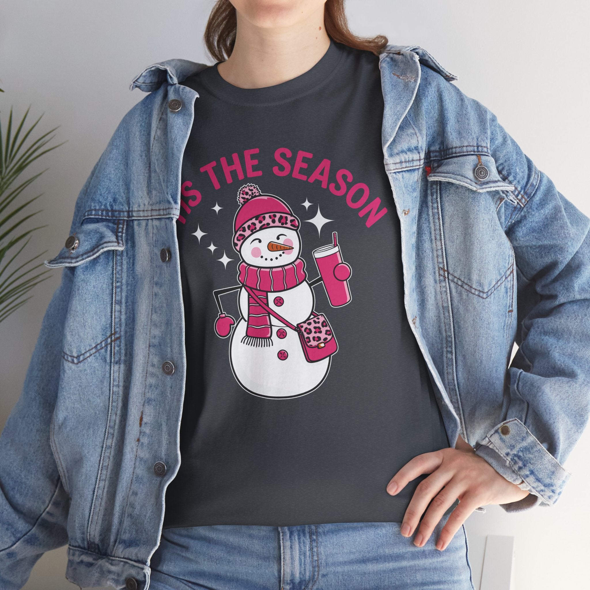 Tis The Season Bougie Snowman Tshirt