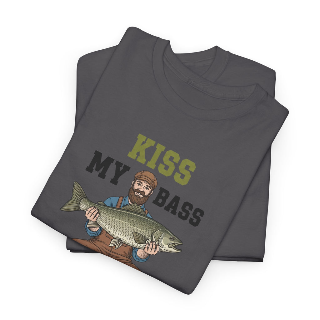 Kiss My Bass Fishing Humor T-shirt