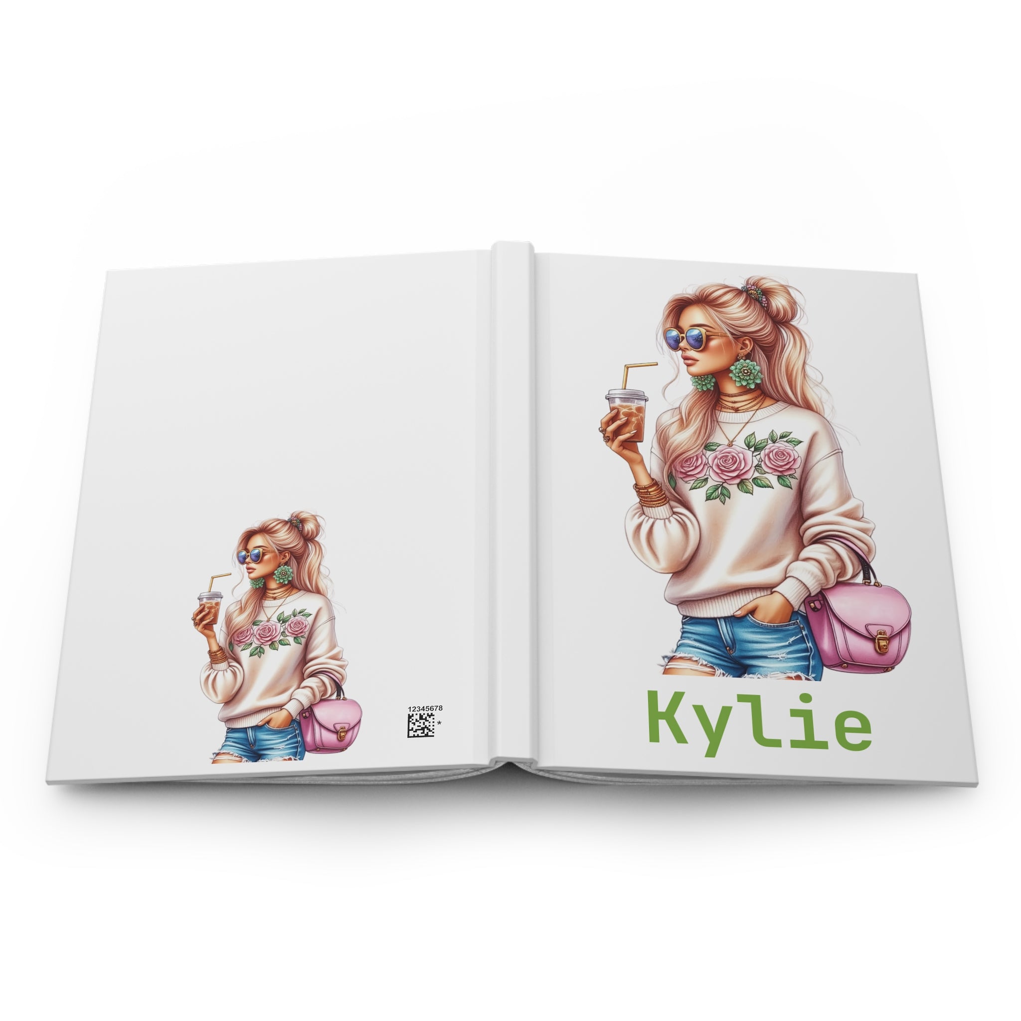 Hardcover Journal — Personalized Chic Girl