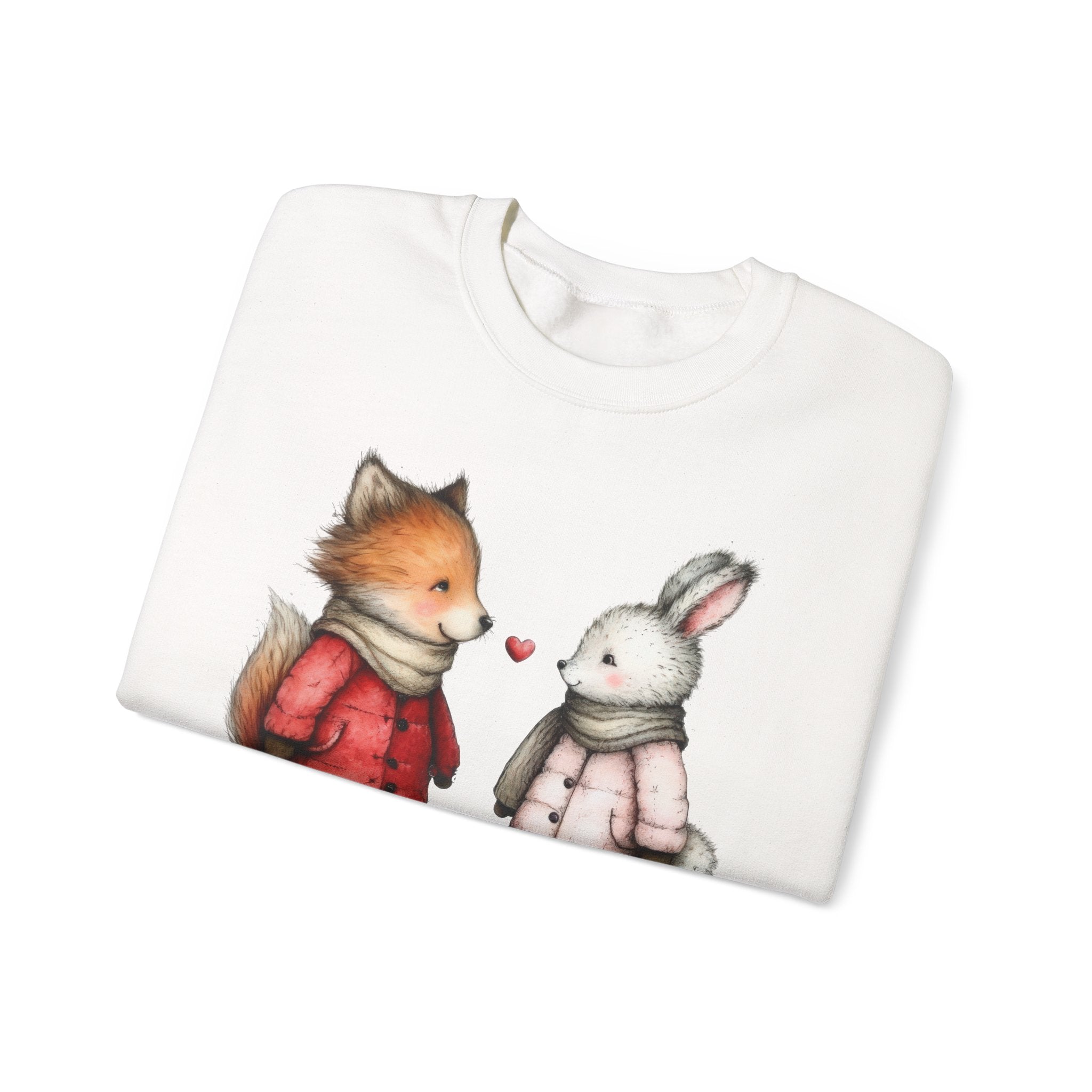 Cute Fox & Bunny Personalized Crewneck
