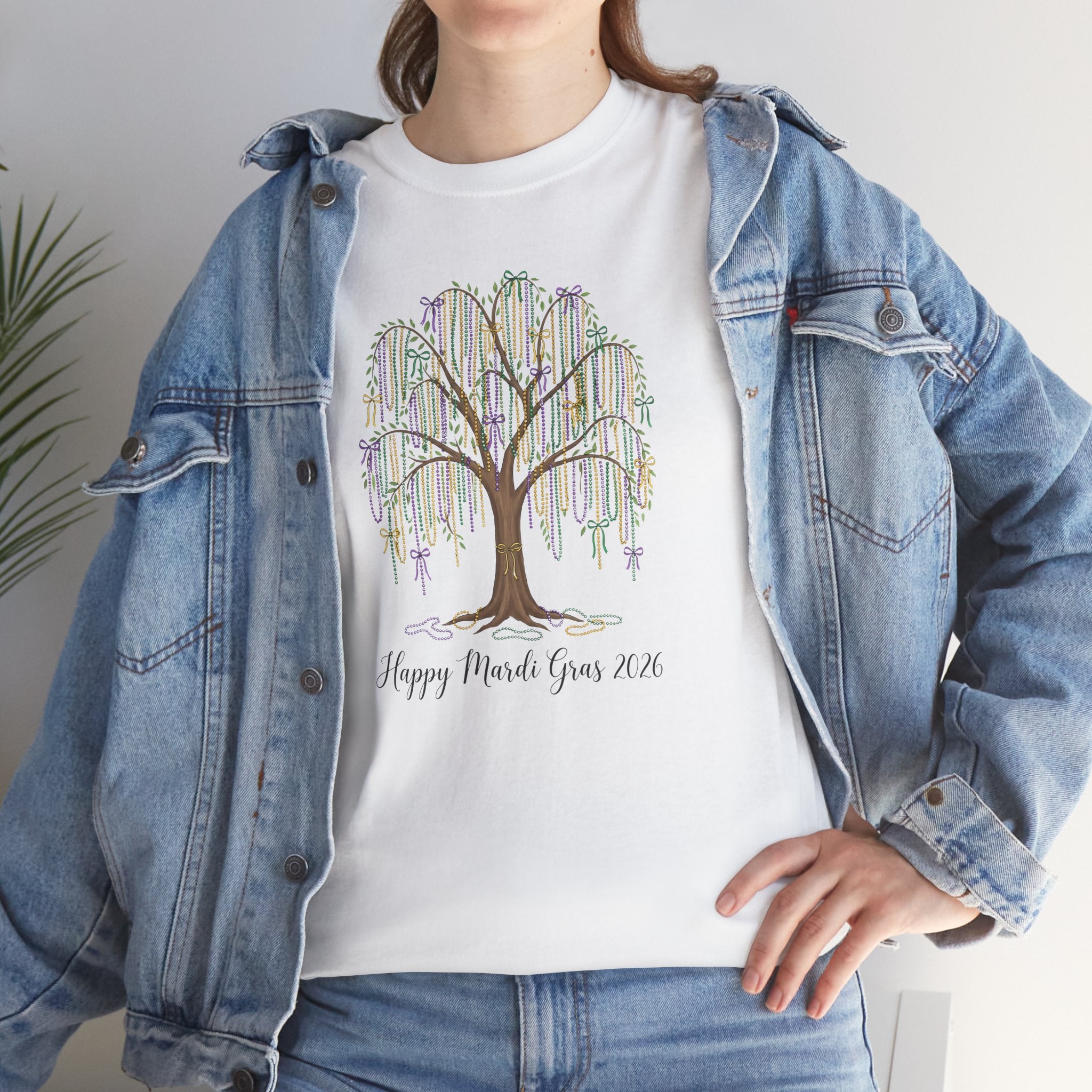 Willow Tree 'Happy Mardi Gras' T‑Shirt