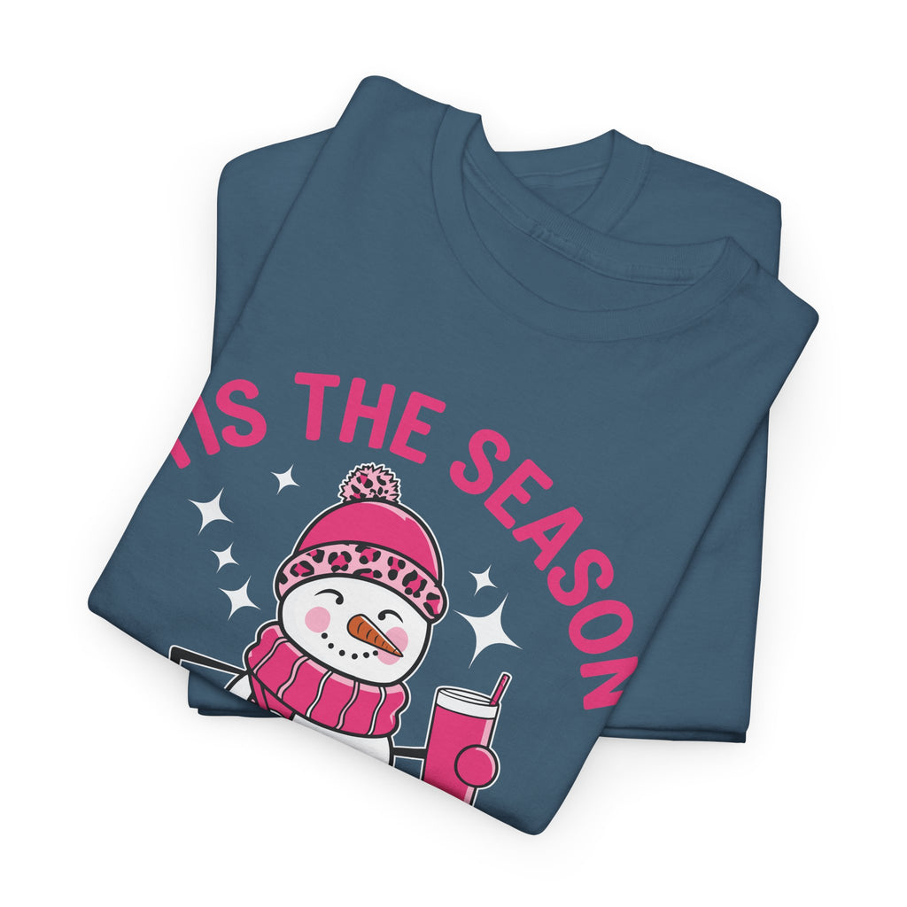 Tis The Season Bougie Snowman Tshirt