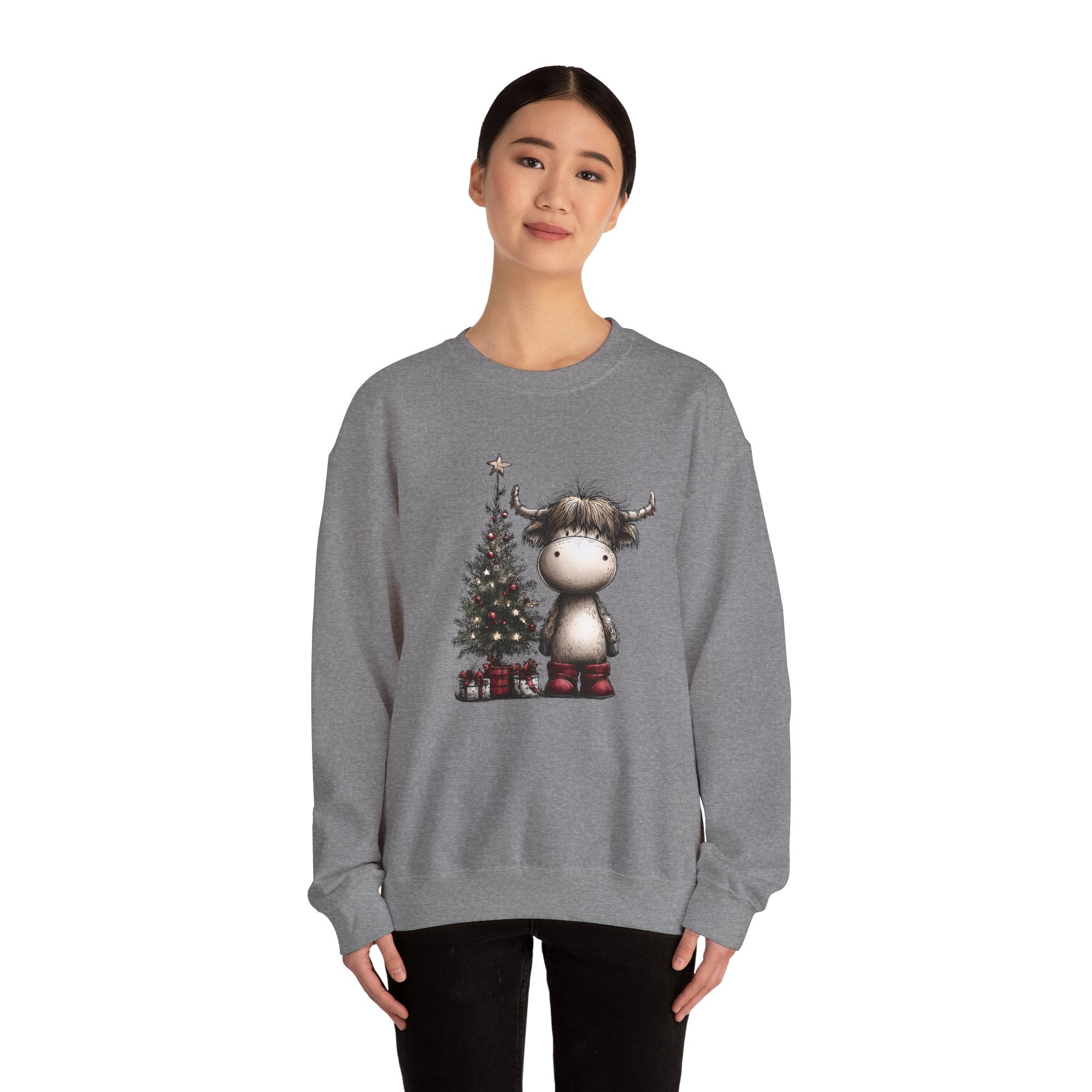 Christmas Moose Crewneck Sweatshirt
