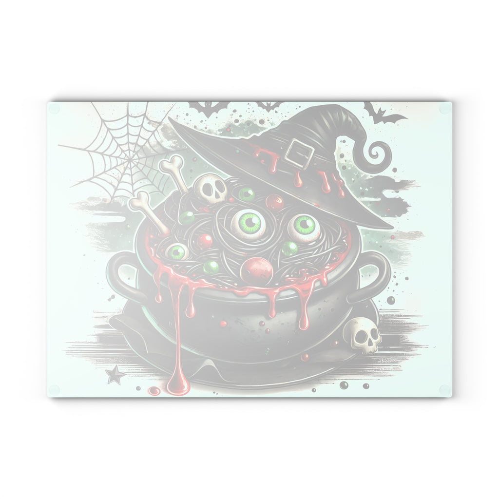 Witch's Cauldron Glass Cutting Board