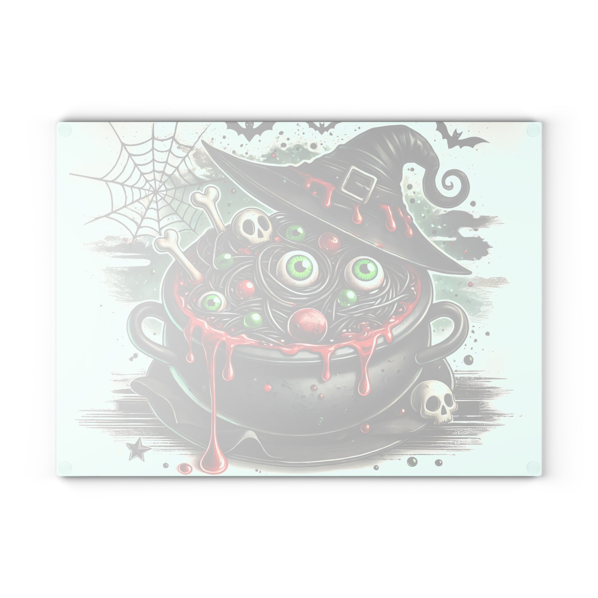 Witch's Cauldron Glass Cutting Board