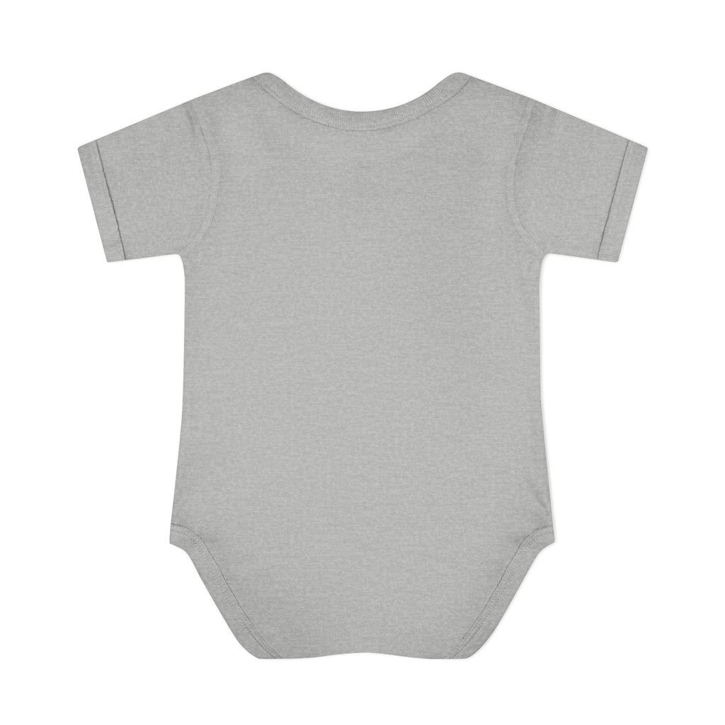 Personalized Festive Deer Baby Bodysuit — | Custom Name Infant One Piece