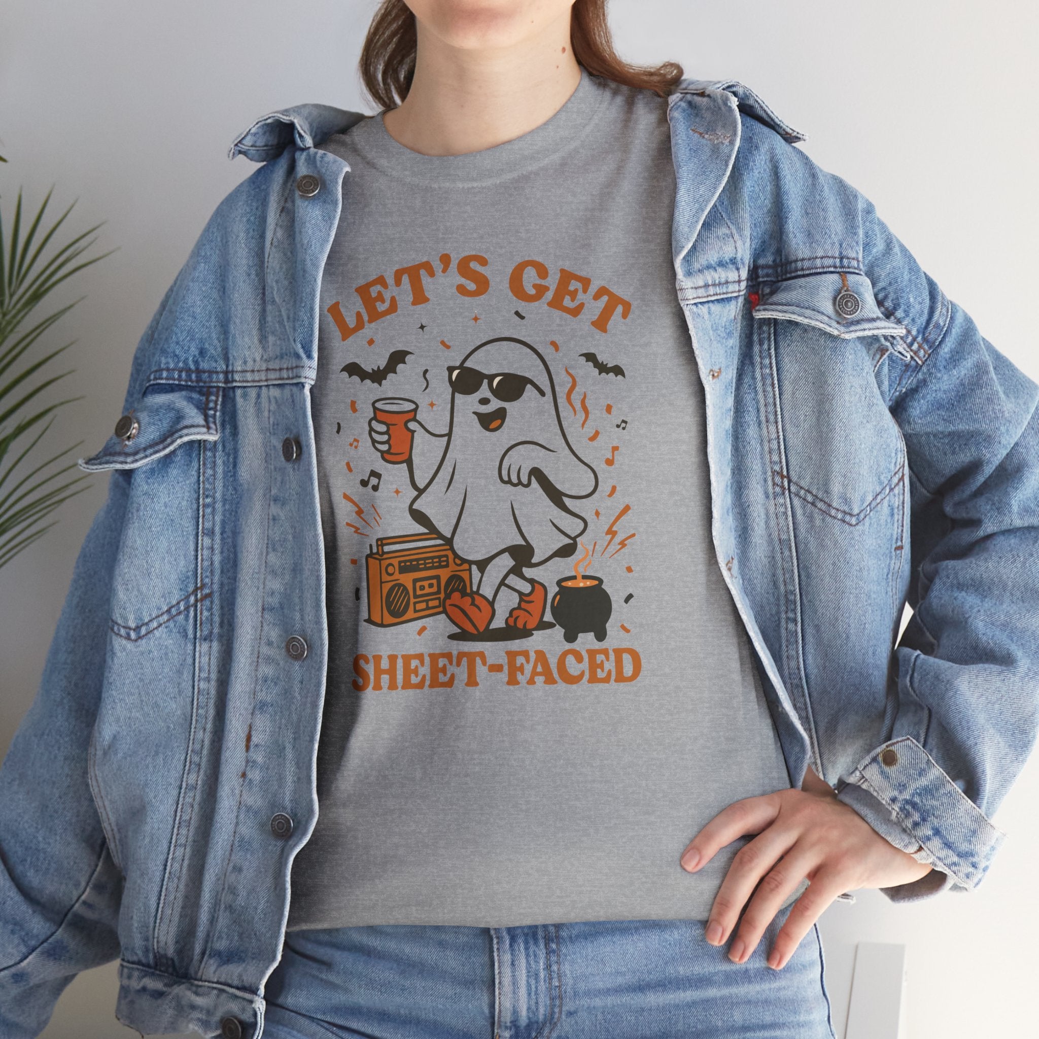Spooky Ghost Party T-Shirt – Let’s Get Sheet-Faced