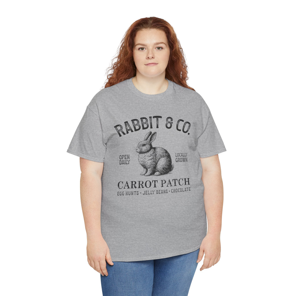 Rabbit & Co. Carrot Patch T-Shirt — Vintage Easter Bunny Graphic