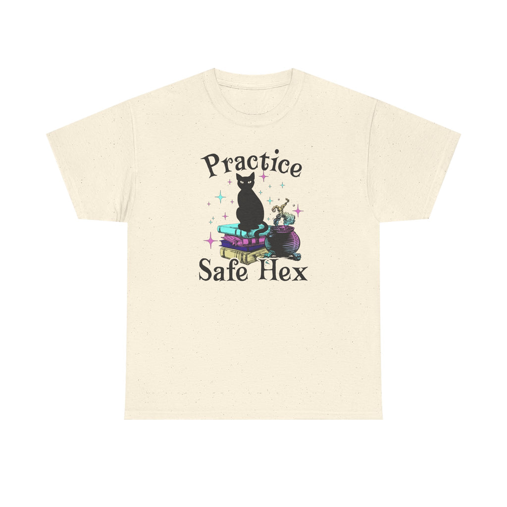 Practice Safe Hex Witchy Cat T-Shirt
