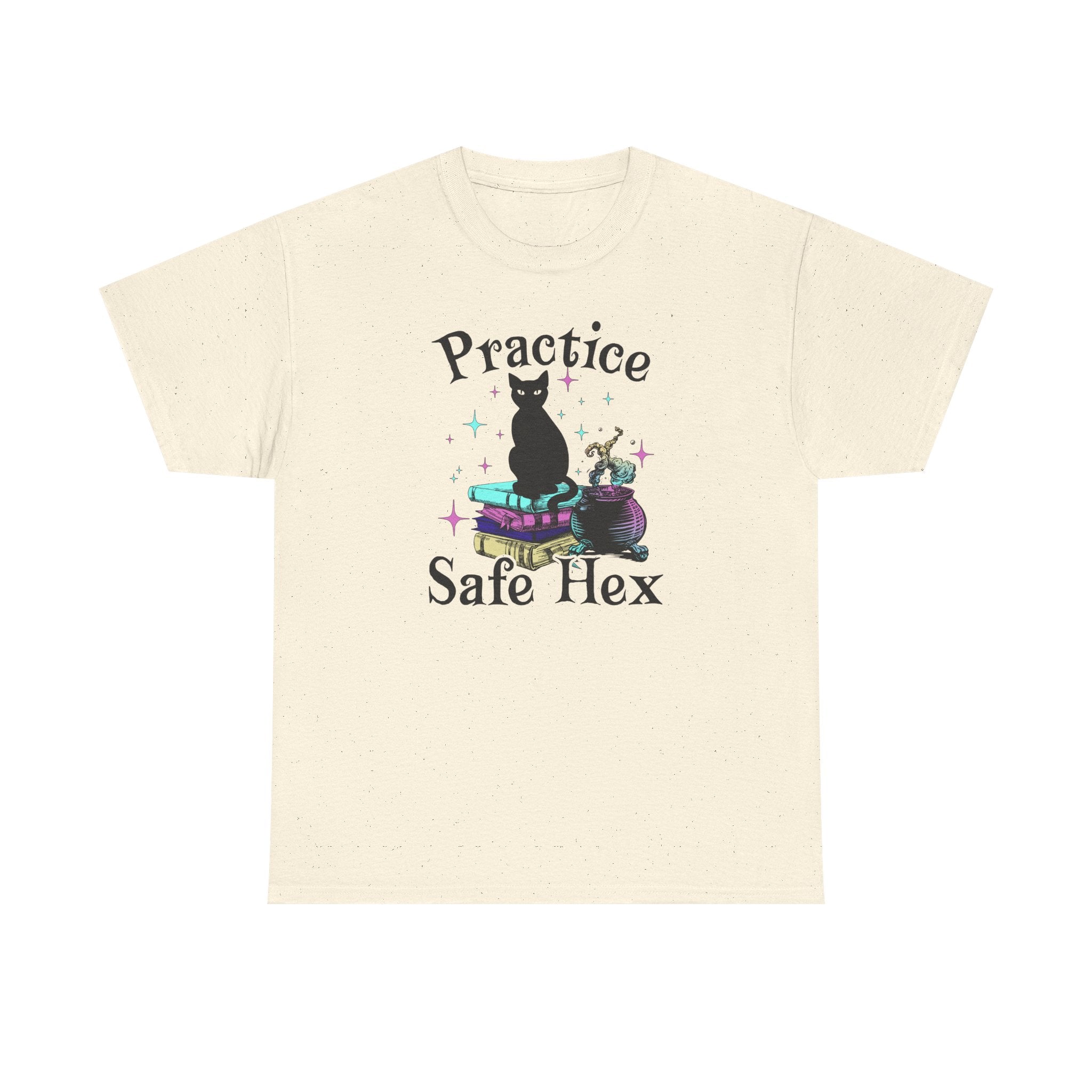 Practice Safe Hex Witchy Cat T-Shirt