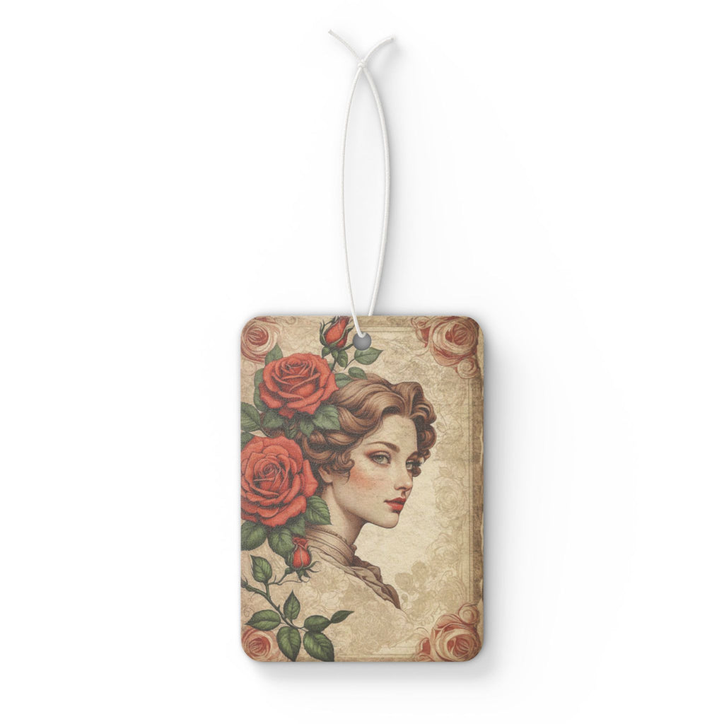 Vintage Lady Floral Car Air Freshener