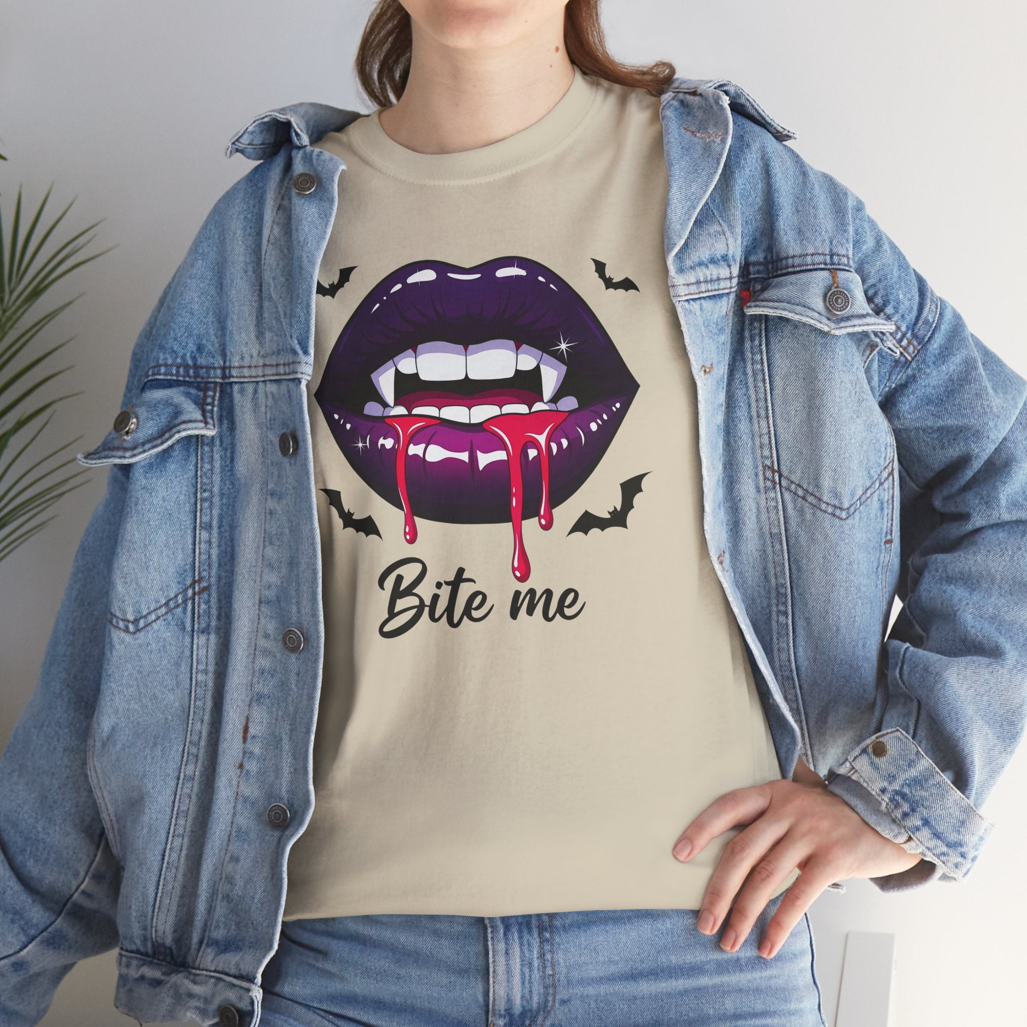 Vampire Lip Bite Me T-shirt