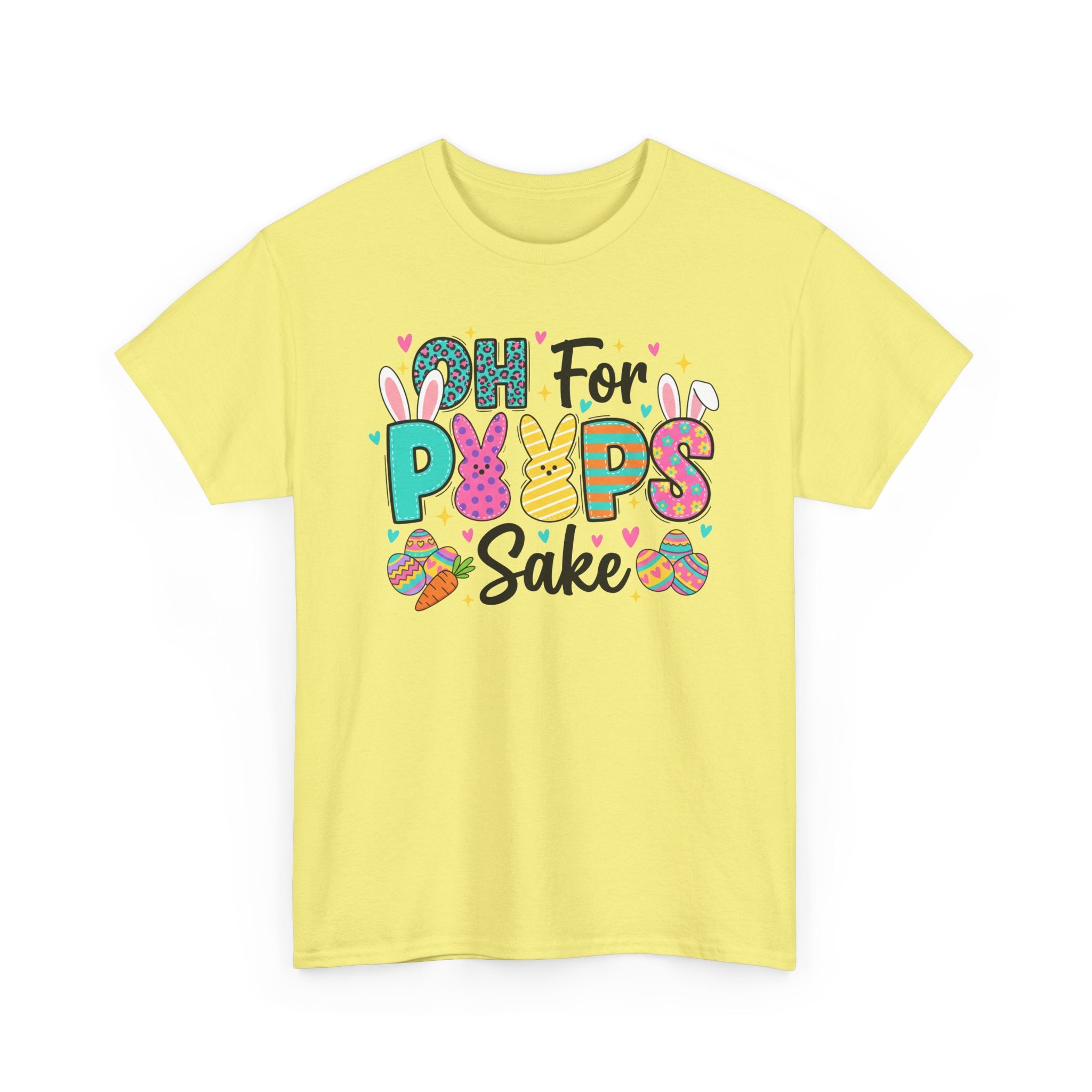 Easter "Oh For Peeps Sake" Graphic Tee — Cute Bunny & Egg Spring T-Shirt