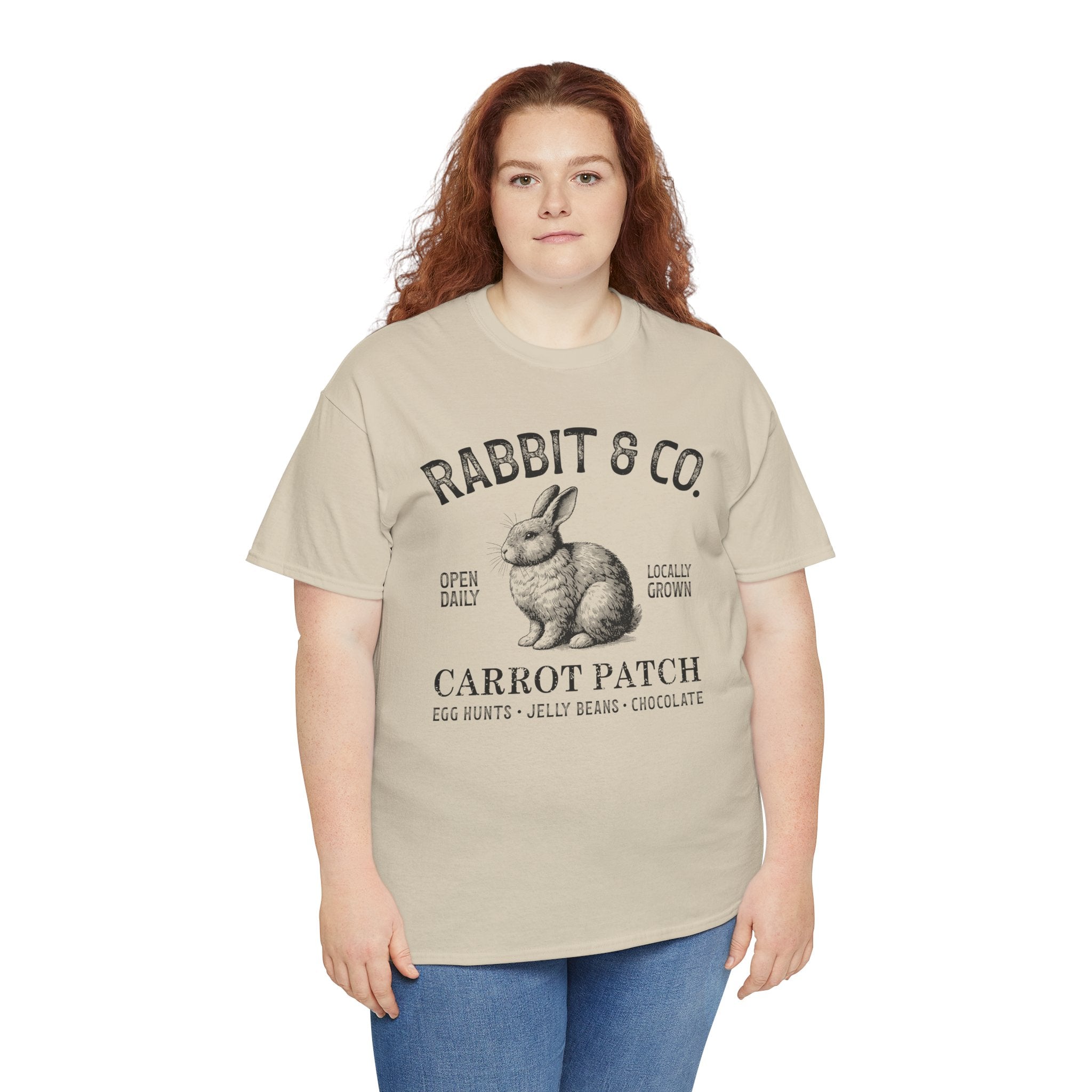 Rabbit & Co. Carrot Patch T-Shirt — Vintage Easter Bunny Graphic