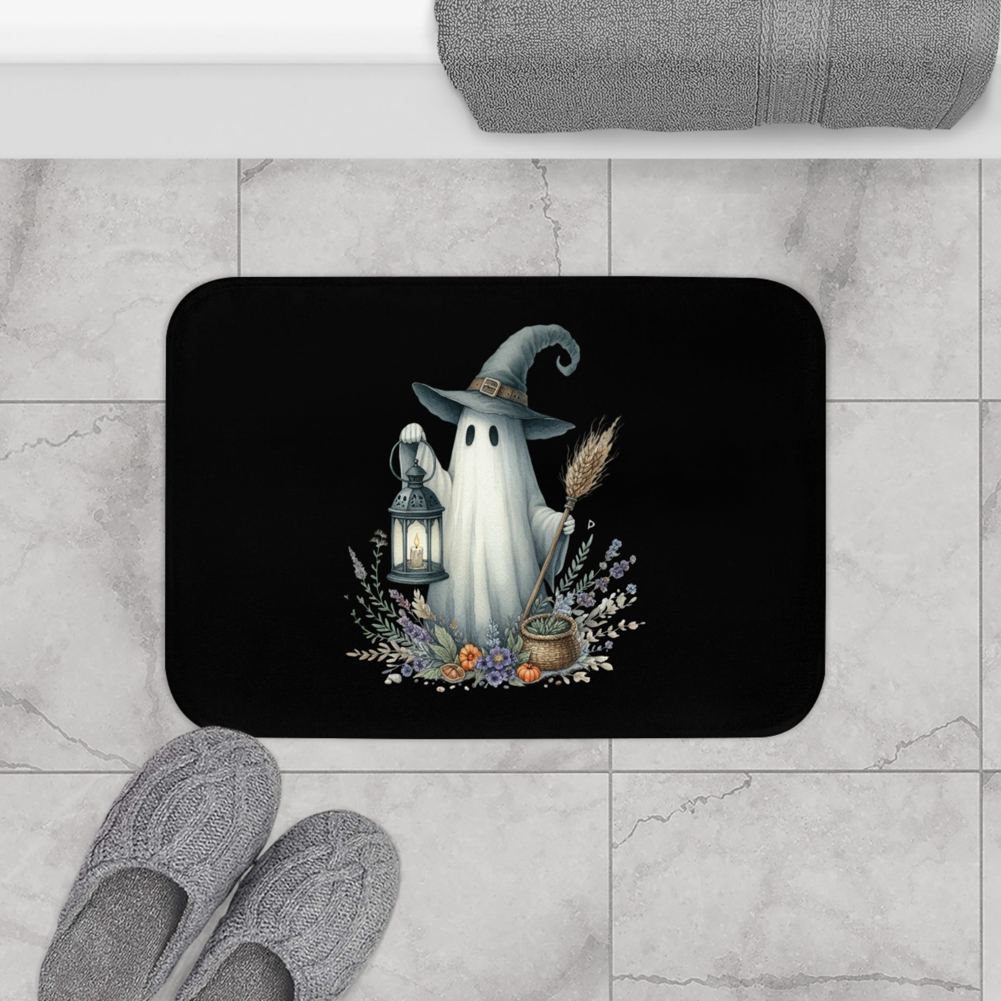 Spooky Ghost Bath Mat