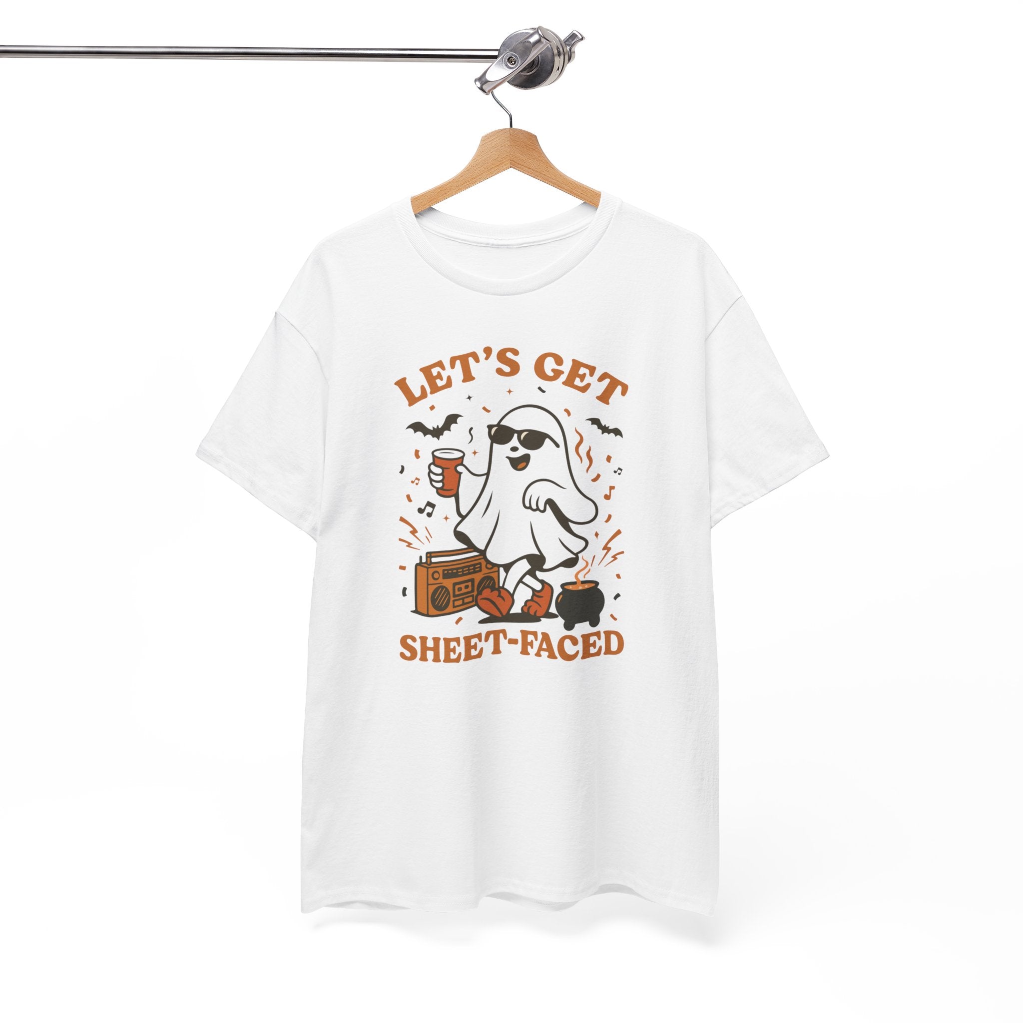 Spooky Ghost Party T-Shirt – Let’s Get Sheet-Faced