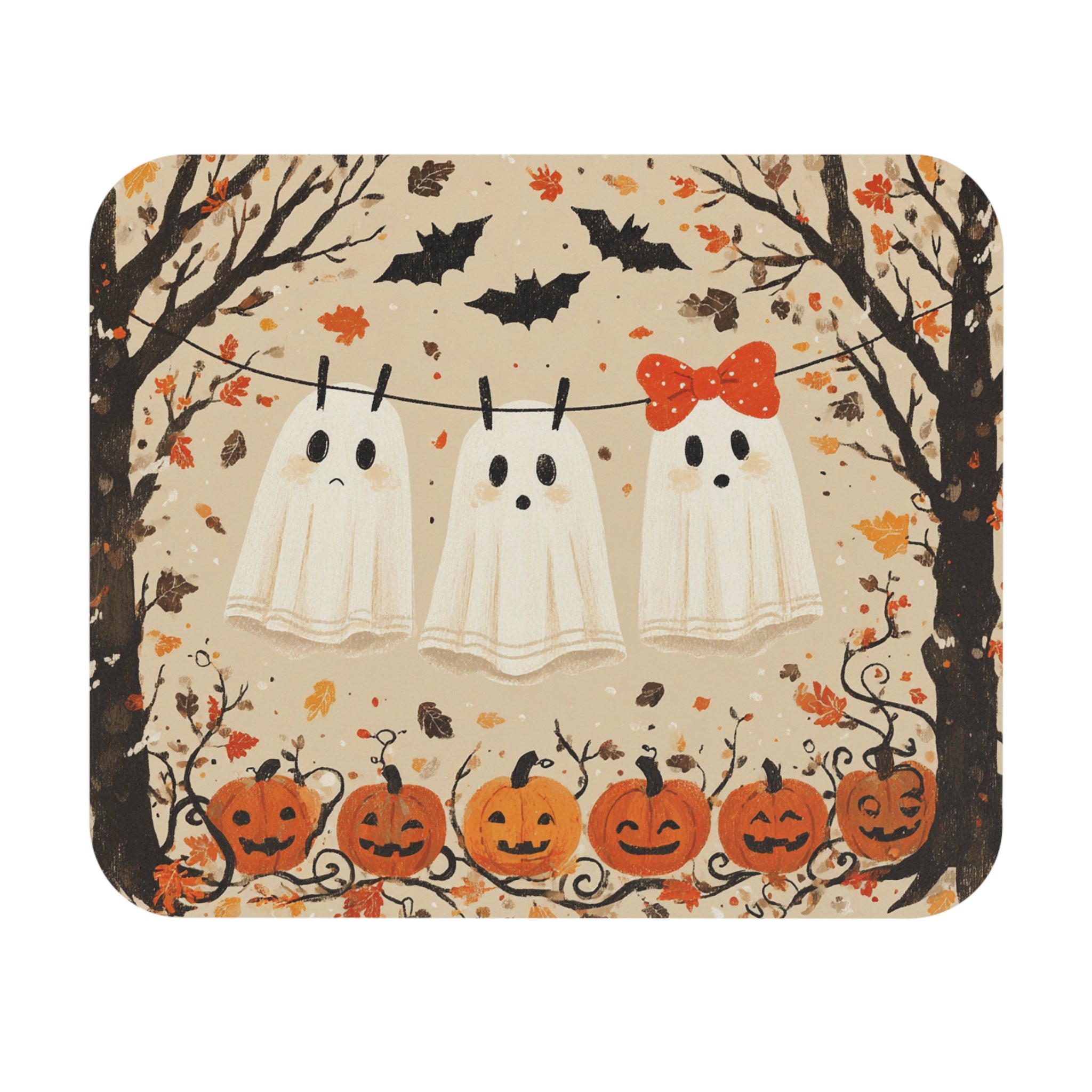 Halloween Ghost Mouse Pad